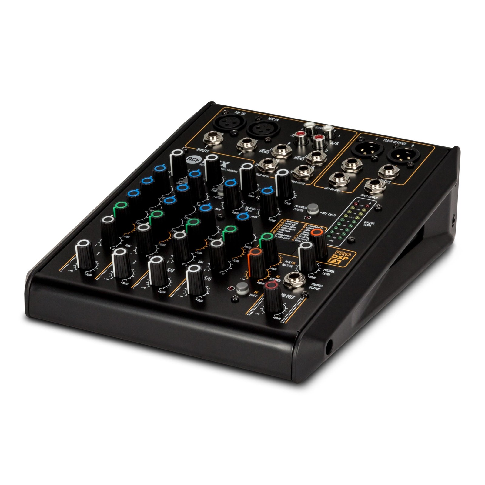 RCF F-6X 6 Channel Mixing Console w. FX - New! - Free US Ship- ProSoundUniverse.