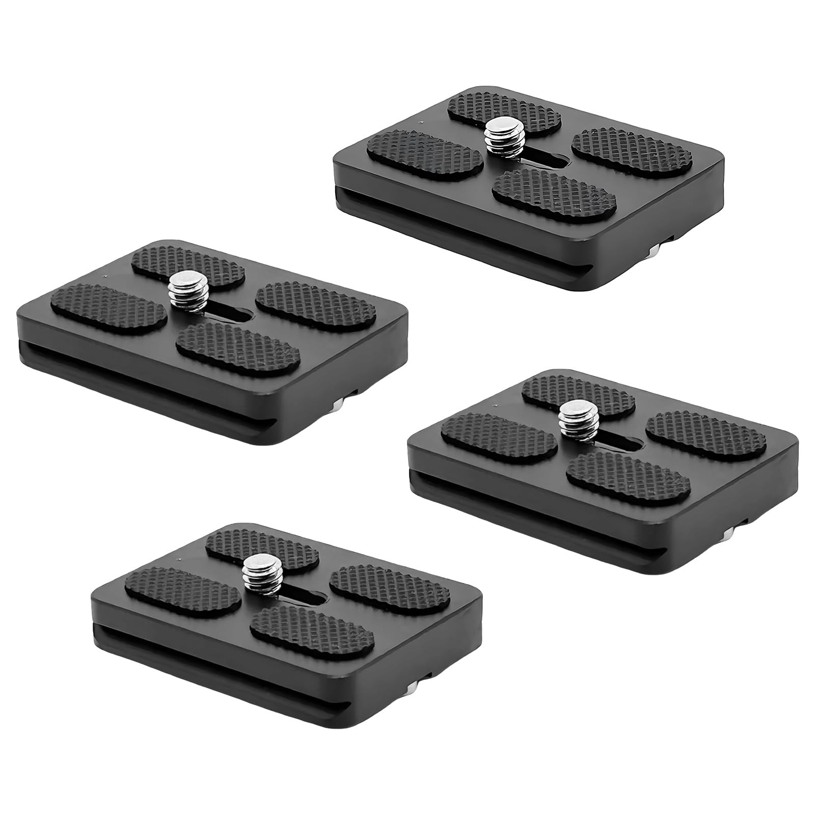 4 PCS PU50 Quick Release Plate Fits Arca Swiss 1/4"-20 Camera Screw Tripod