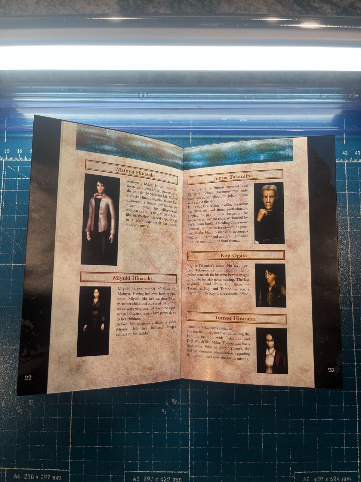 Replacement Manual for - Fatal Frame - Xbox Instruction Booklet