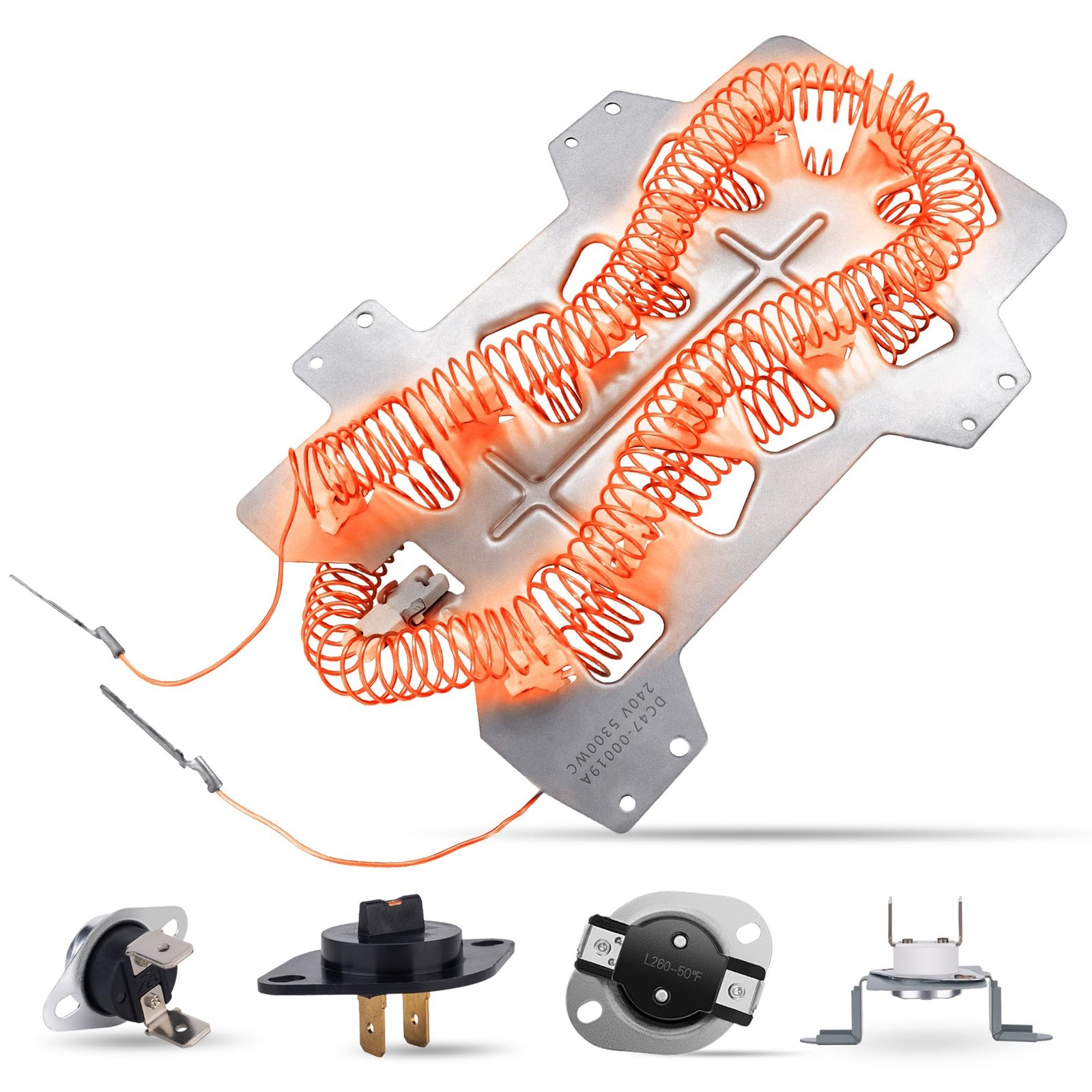 Dryer Heating Element Fit for Sam/sung DV350AEW/XAA DV42H5200EP/A3 DV45H7000E...