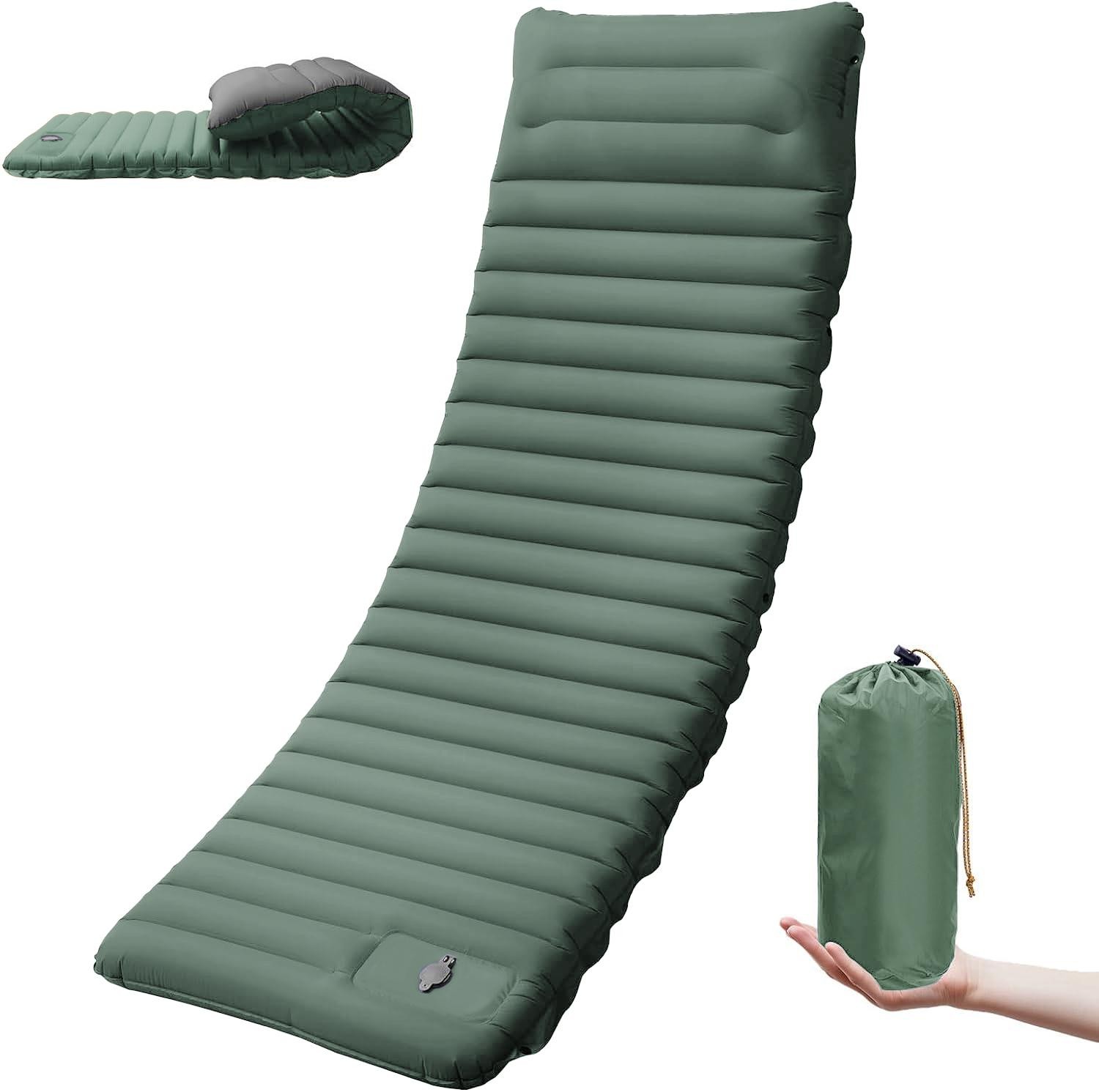 4 Inch Self Inflating Camping Sleeping Mat Thick Hiking Outdoor Pad