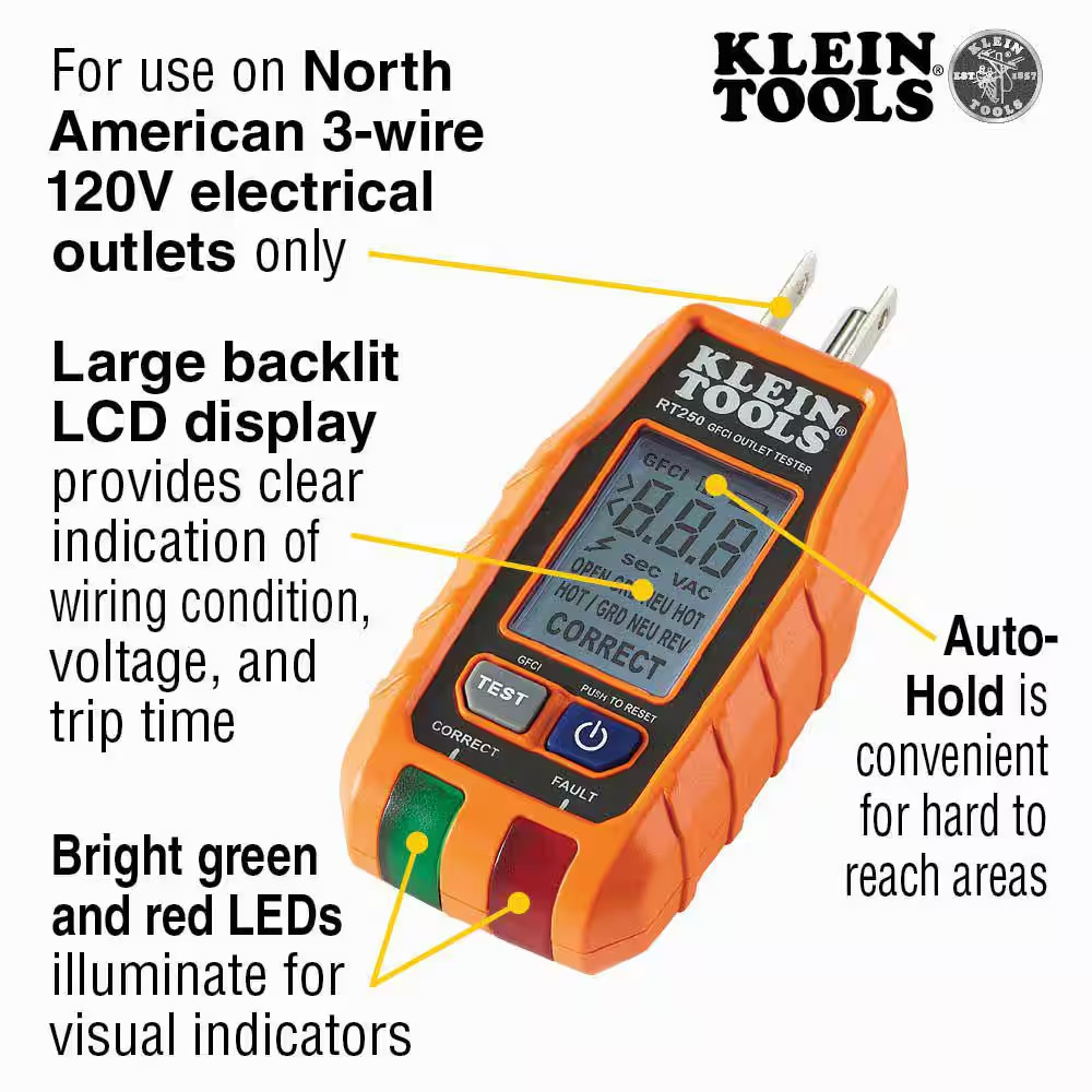 Multimeter, Voltage Tester and Outlet Tester Premium Electrical Tool Set