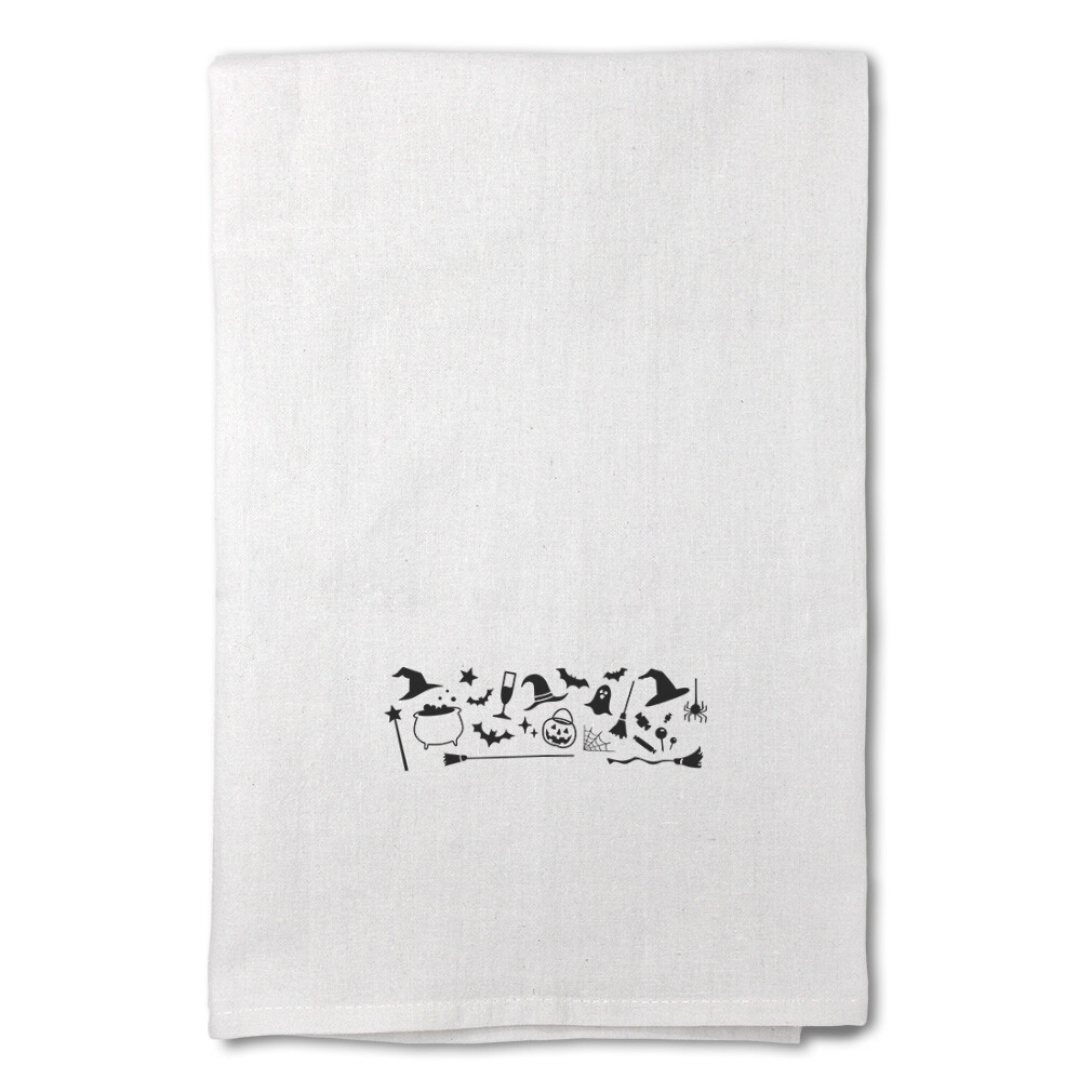 Decor Flour Kitchen Towels Halloween D Cor Cleaning Supplies Dish Towels White