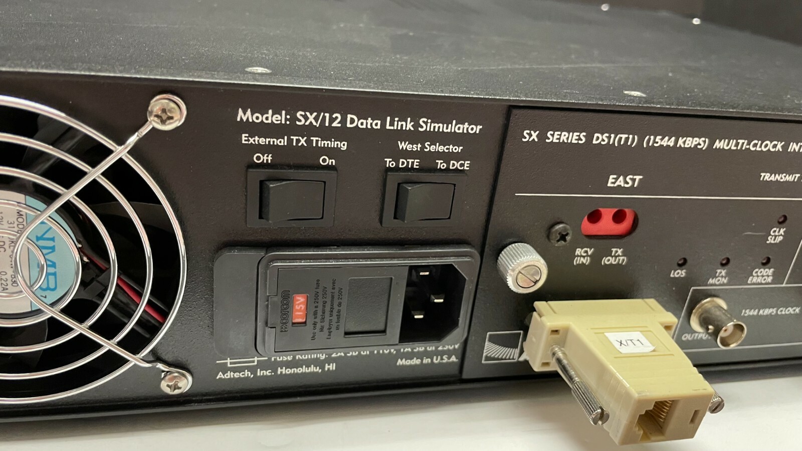 ADTECH SX/12 DATA LINK SIMULATOR (MODEL SX/12-1)