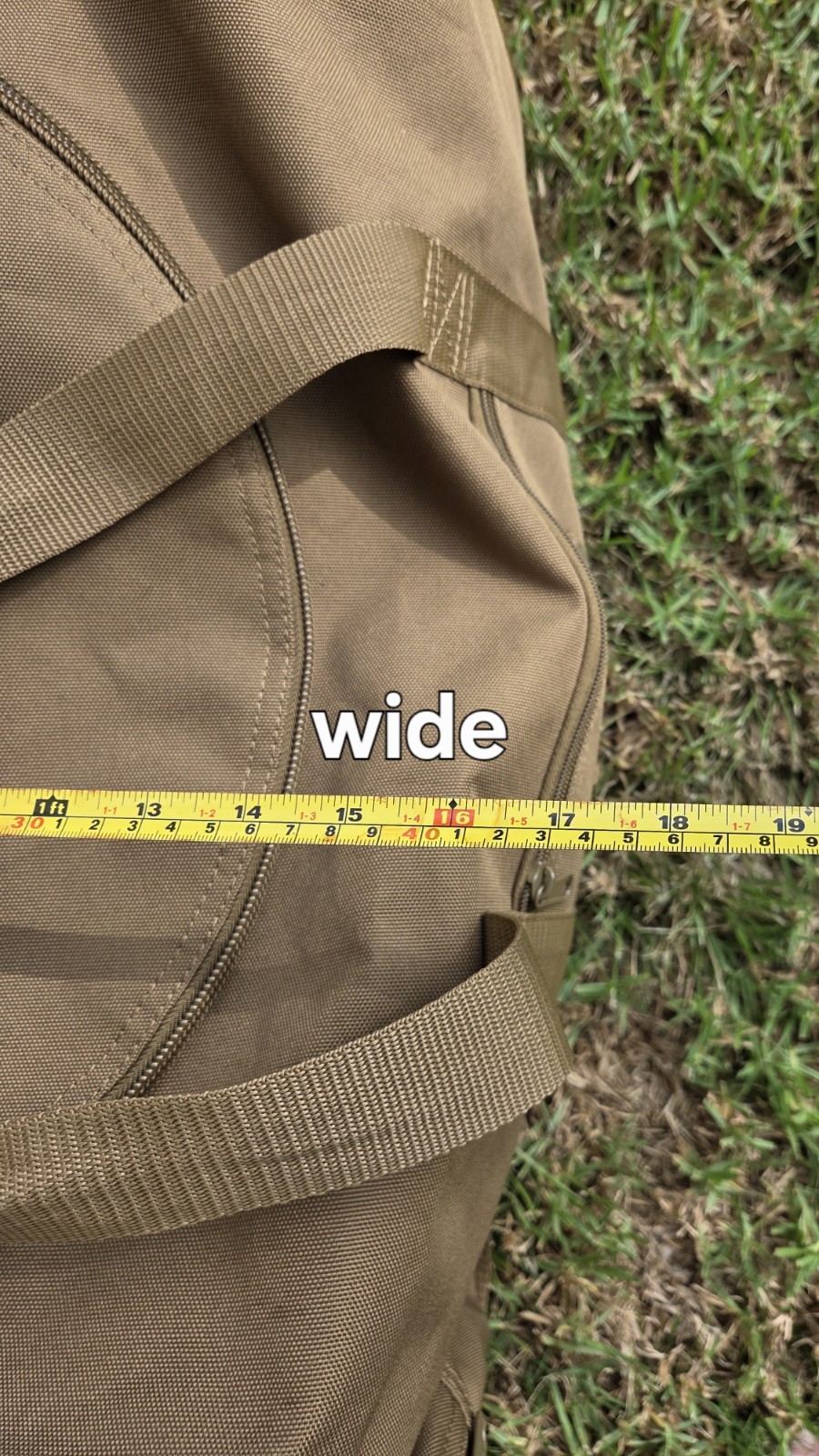 Flying Circle Tactical Square Duffel Backpack Goliad Brown External Pockets