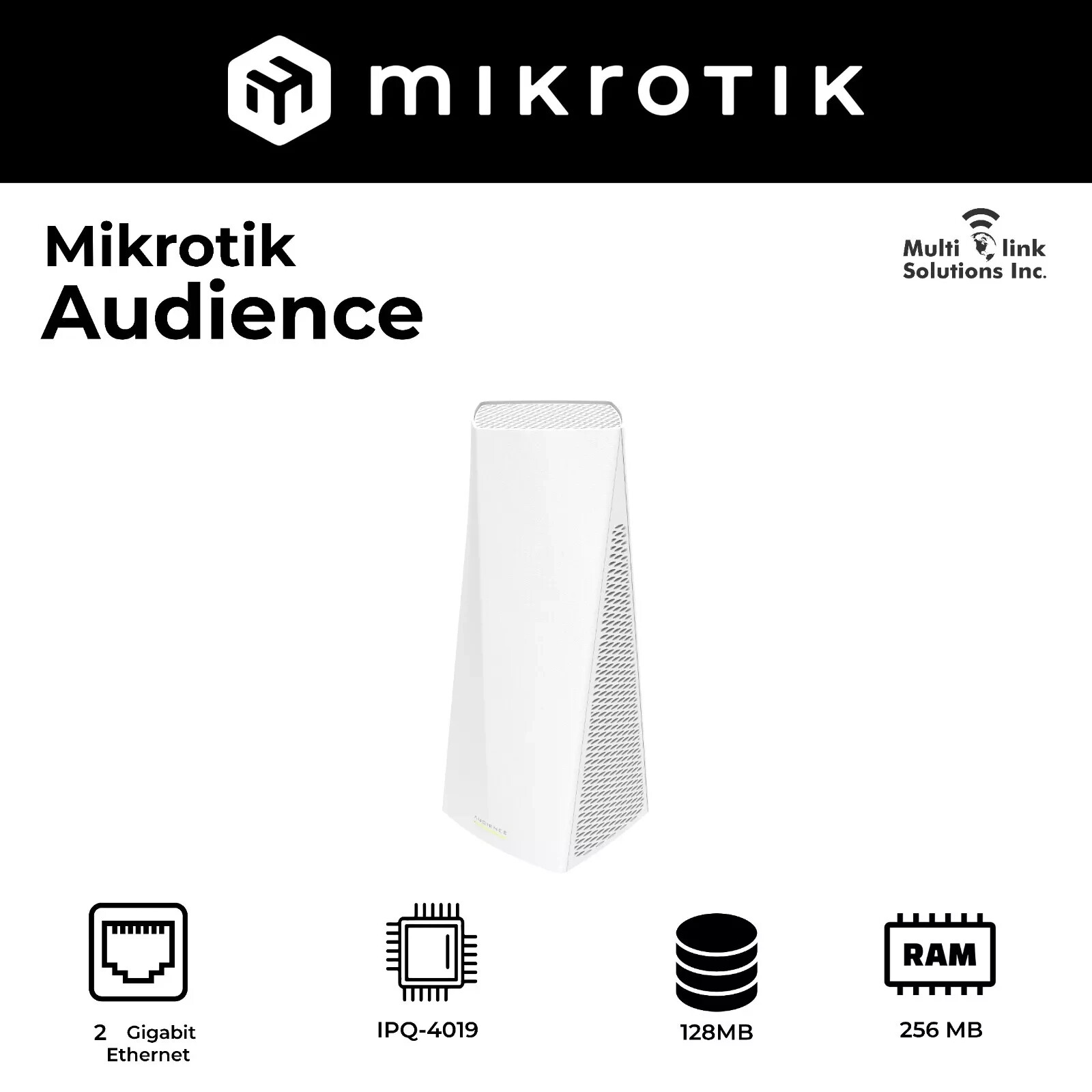 Mikrotik Audience Tri-band home access point with mesh US version