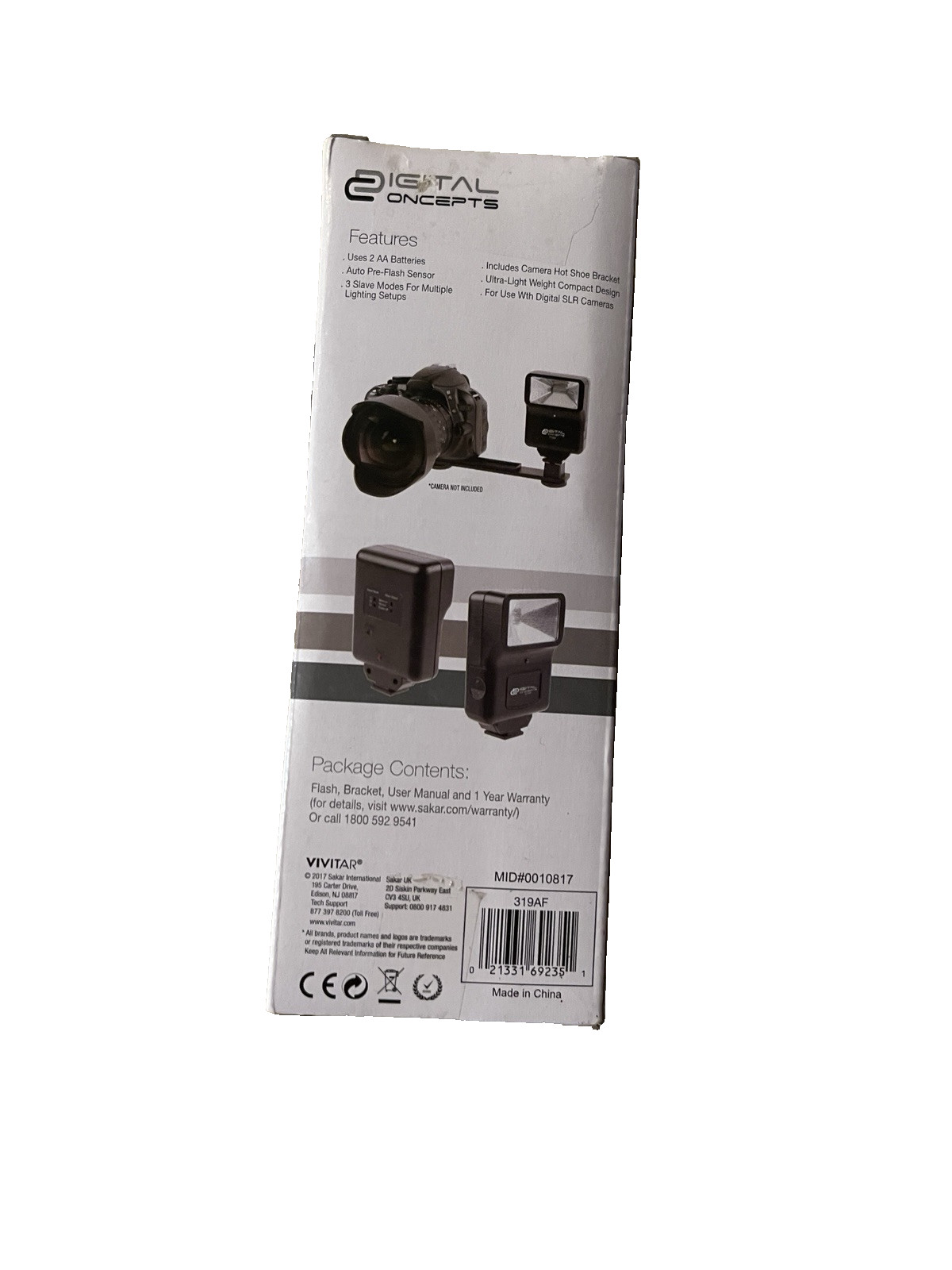 Digital Concepts Slave Flash For Digital SLR Cameras 319AF