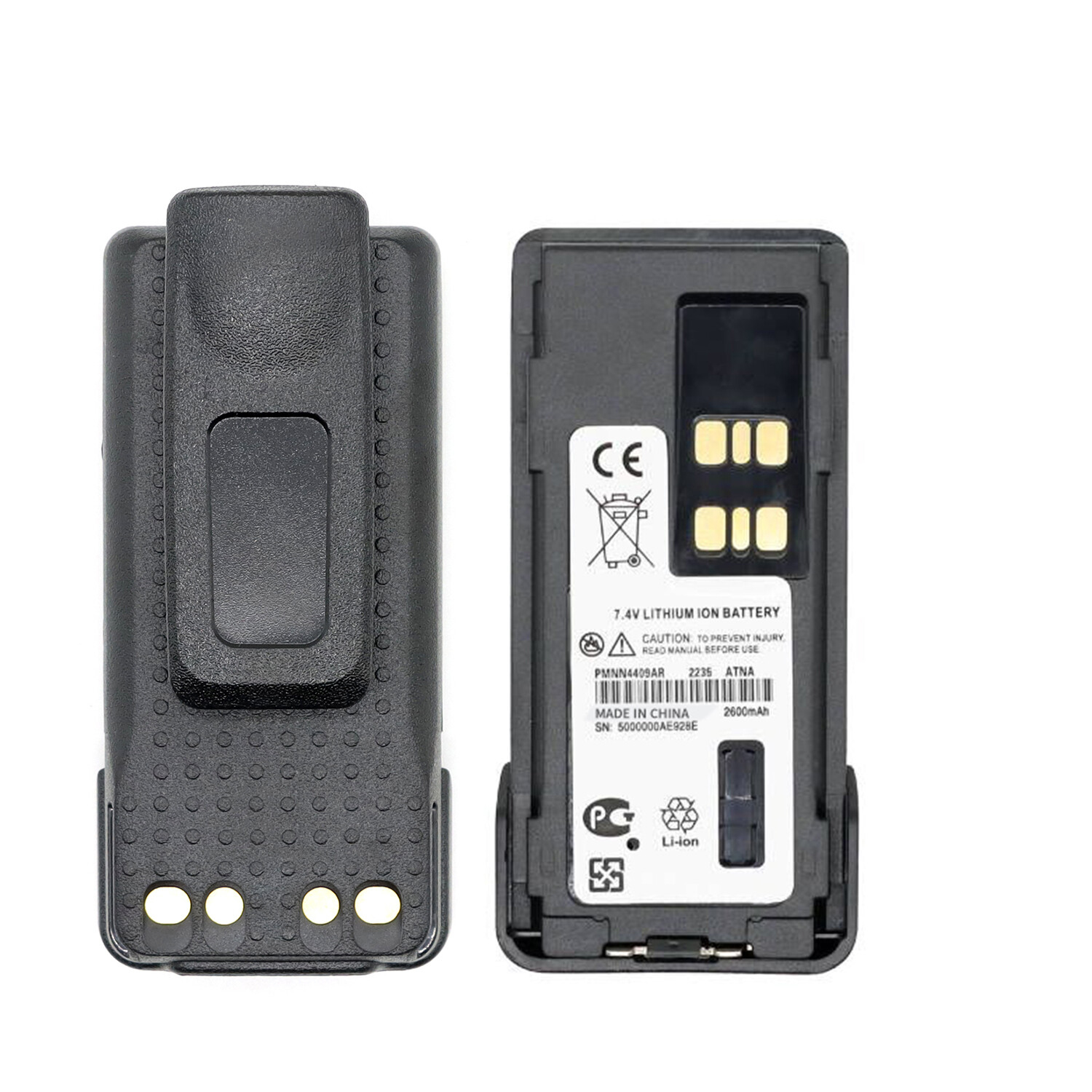 Battery+Belt Clip PMNN4409AR For Motorola XPR3300 XPR3500 APX1000 APX3000 DP4601