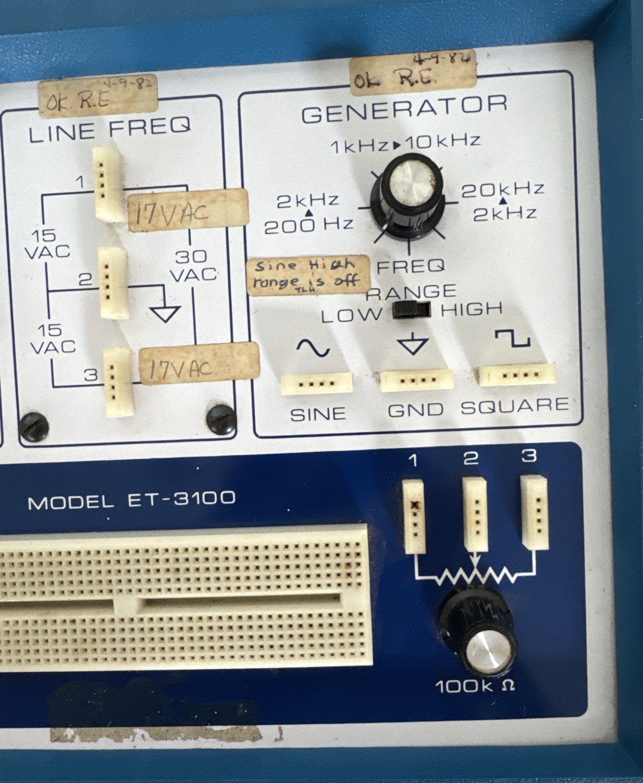 Heathkit Electronic Design Experimenter ET-3100 Powers On Untested Vintage