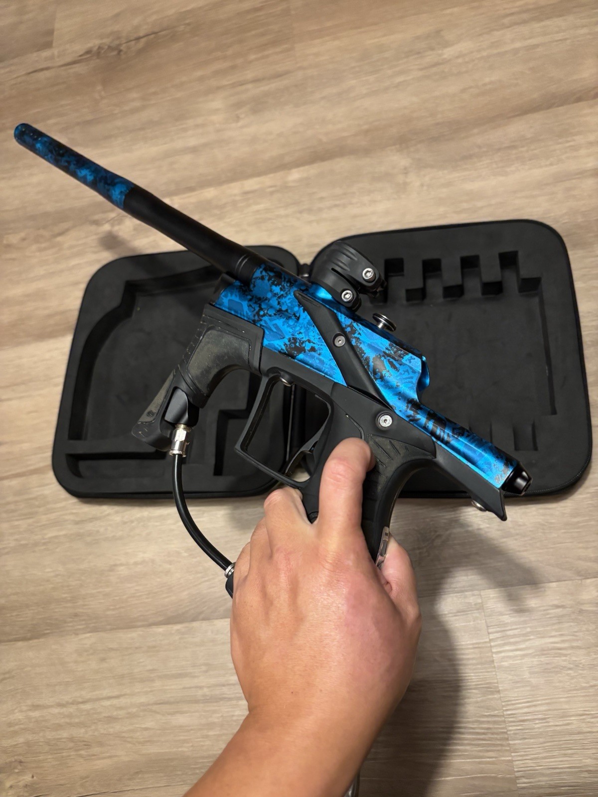 RARE Blue Acidwash Planet Eclipse ETEK 5 OLED Upgraded Paintball Marker
