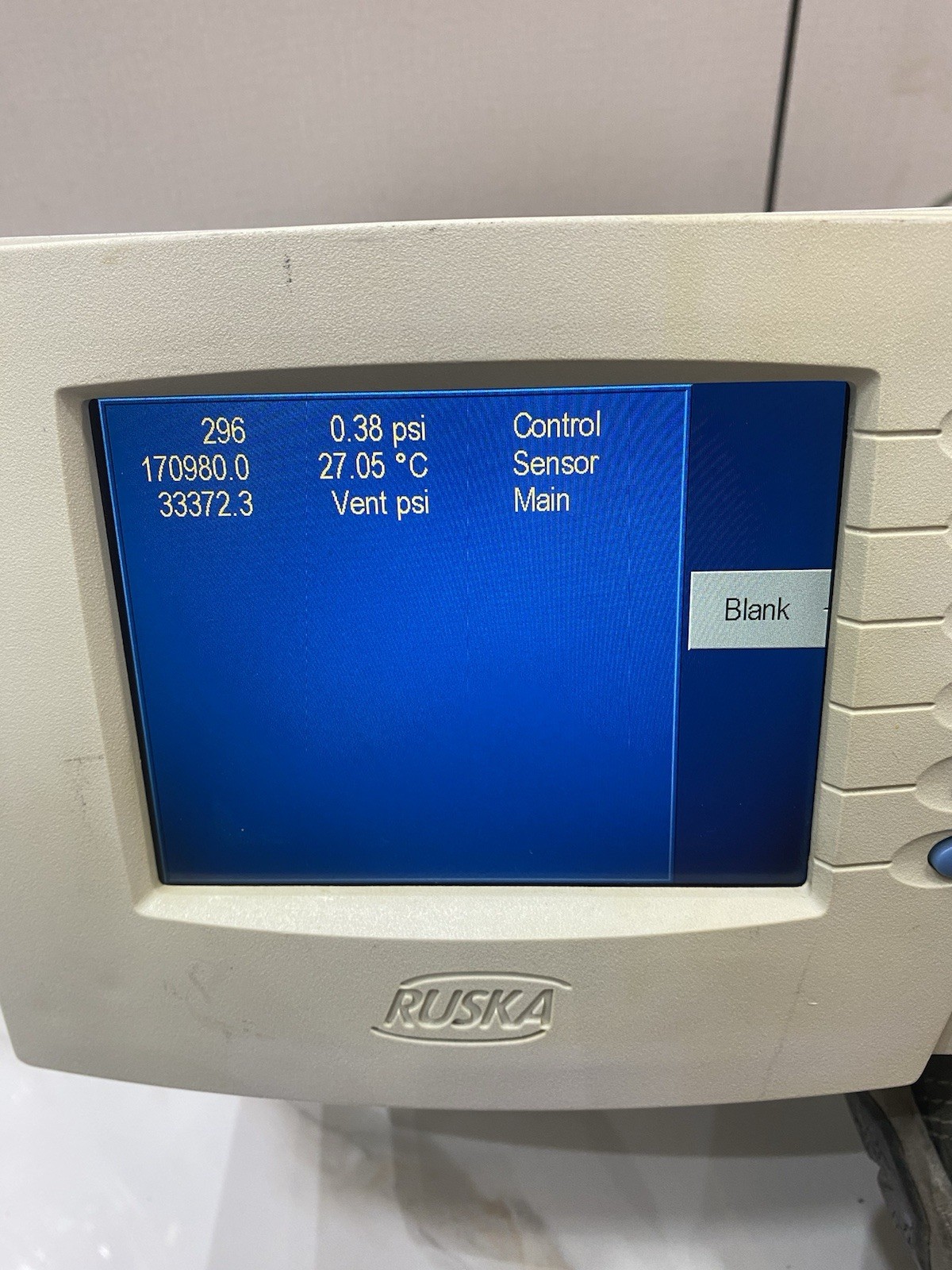 FLUKE / RUSKA 7250 , 3000 Psi Abs PRESSURE CONTROLLER & CALIBRATOR