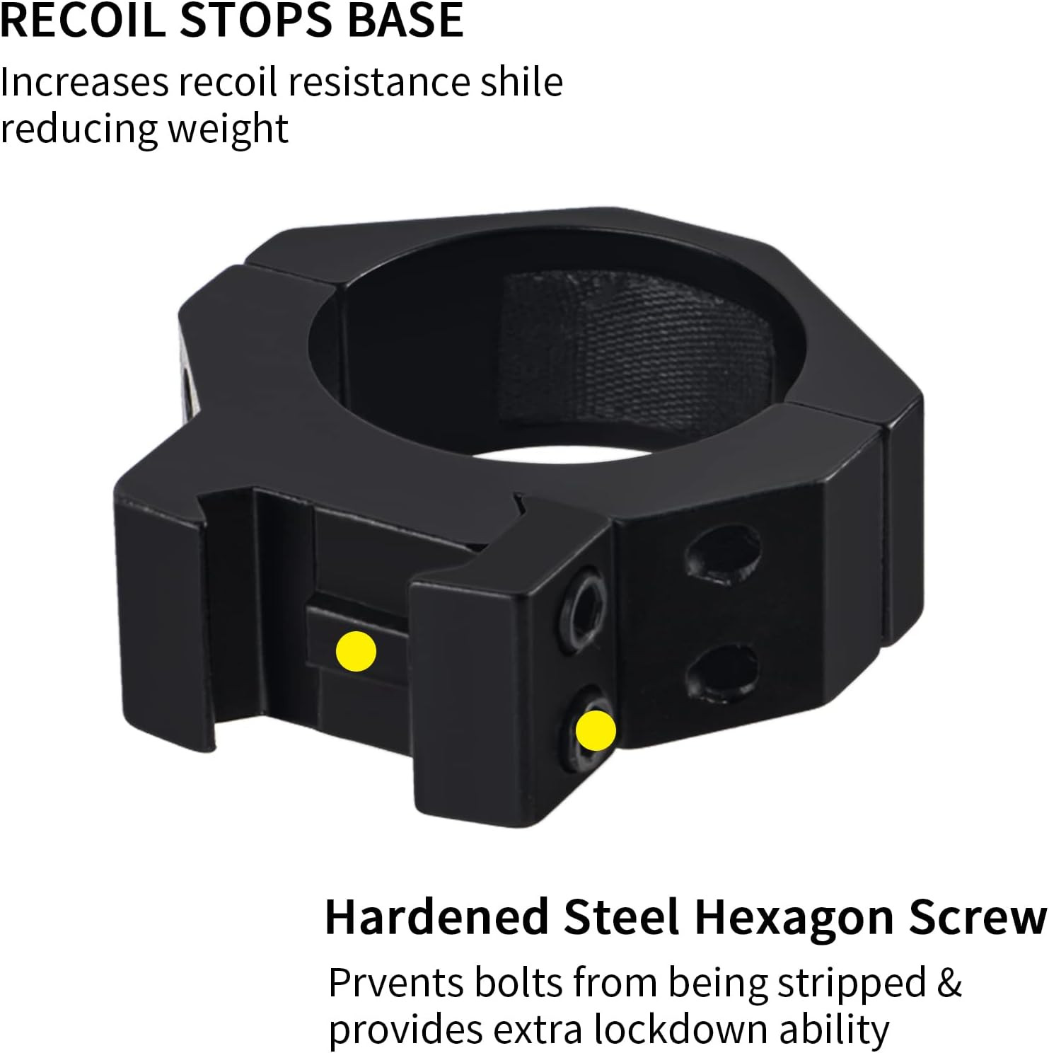 Scope Rings, 34mm Rifle Scope Mount Rings for 20mm Picatinny, 34mm Tactical R...