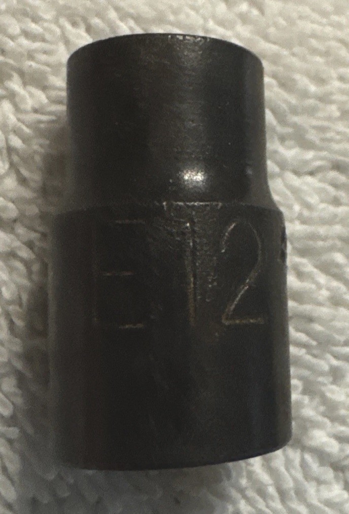 12 mm Pittsburgh 12 mm x 3/8" Impact Socket 6 Pt star tool, E12
