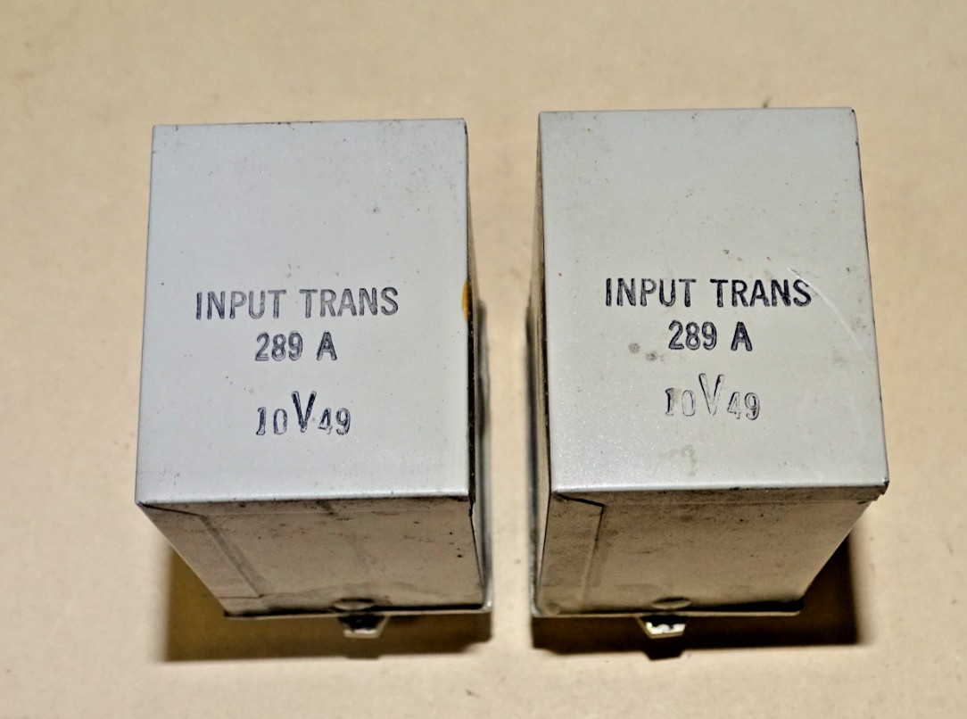 Pair, Western Electric Type 289A Input Transformers, Good
