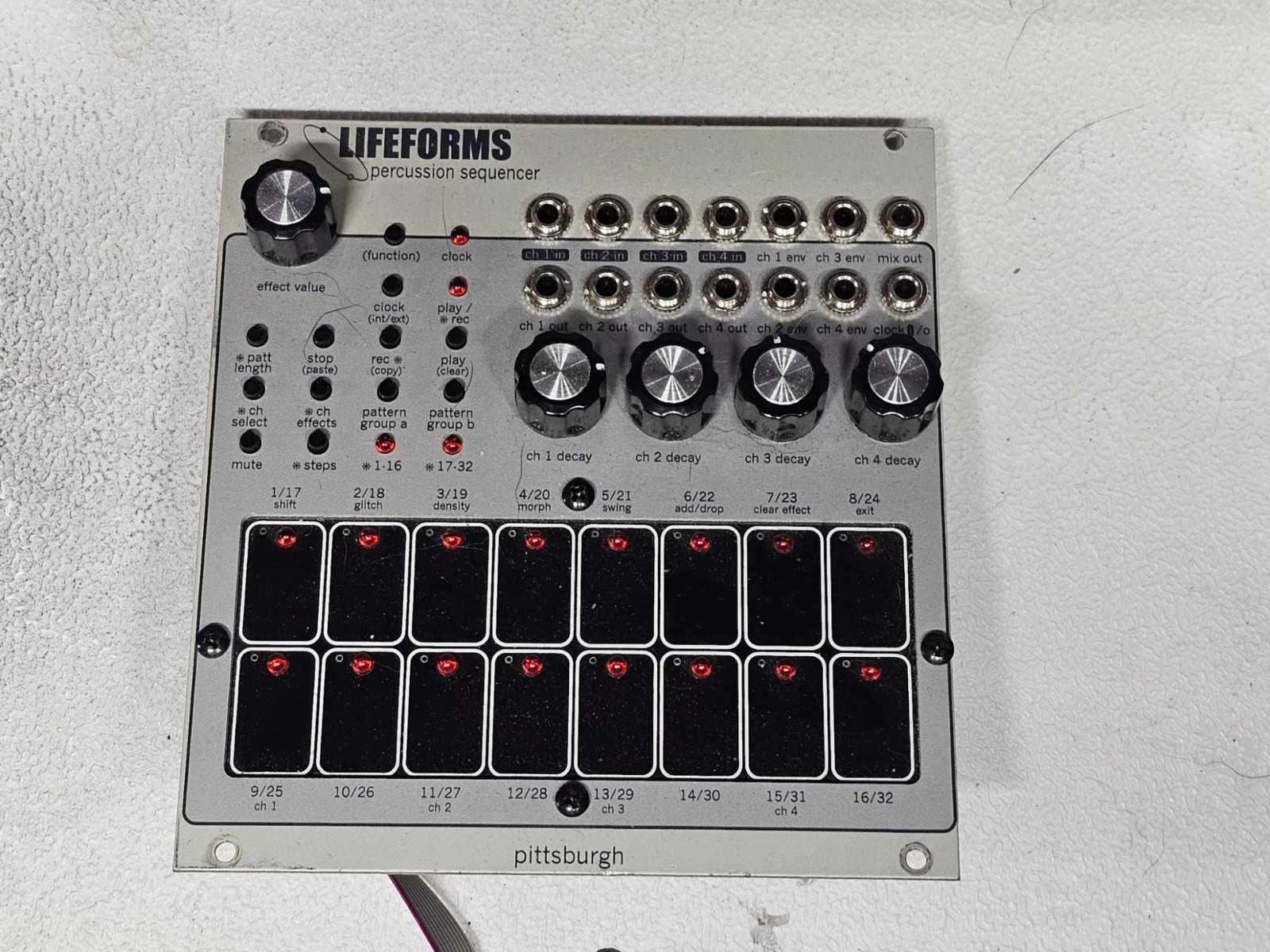 Pittsburgh Modular Lifeforms Percussion Sequencer - Eurorack