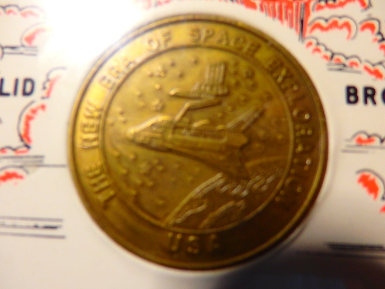 SHUTTLE CREW EMBLEM - Hubble Space Telescope - Solid Bronze