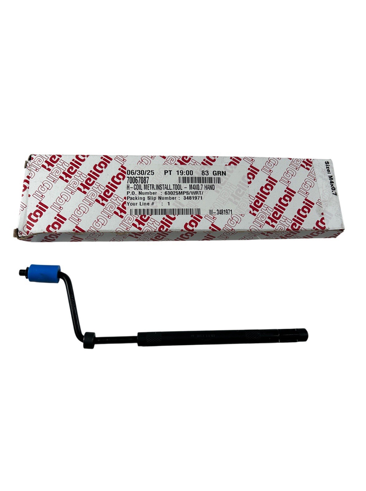 HeliCoil 7751-4 M4 x 0.70 Thread Steel Insert Hand Installation Tool