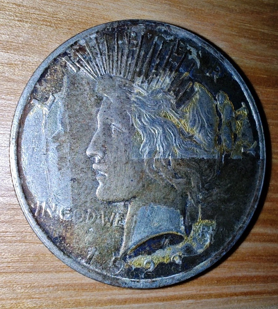 1923 $1 Peace Dollar MS Tape Toner