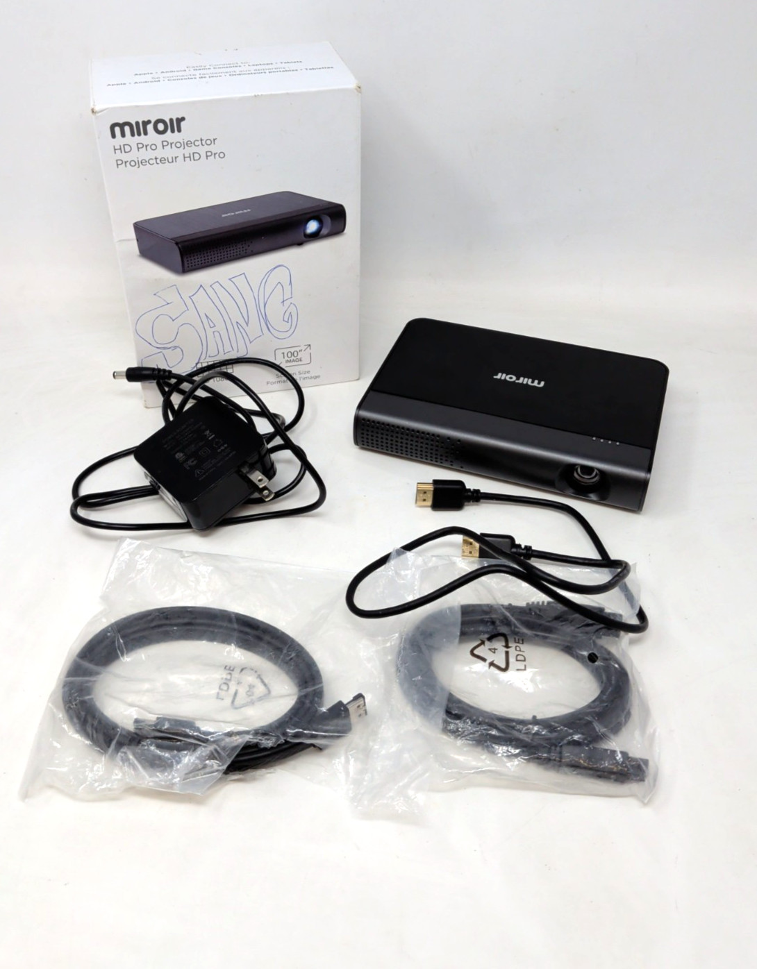 Miroir HD Projector- PRO M289, Full HD Portable Battery-Powered Black 1080P