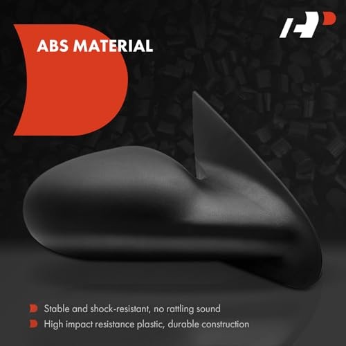 Passenger Side Manual Door Mirror - Compatible with Dodge Right Passenger Side