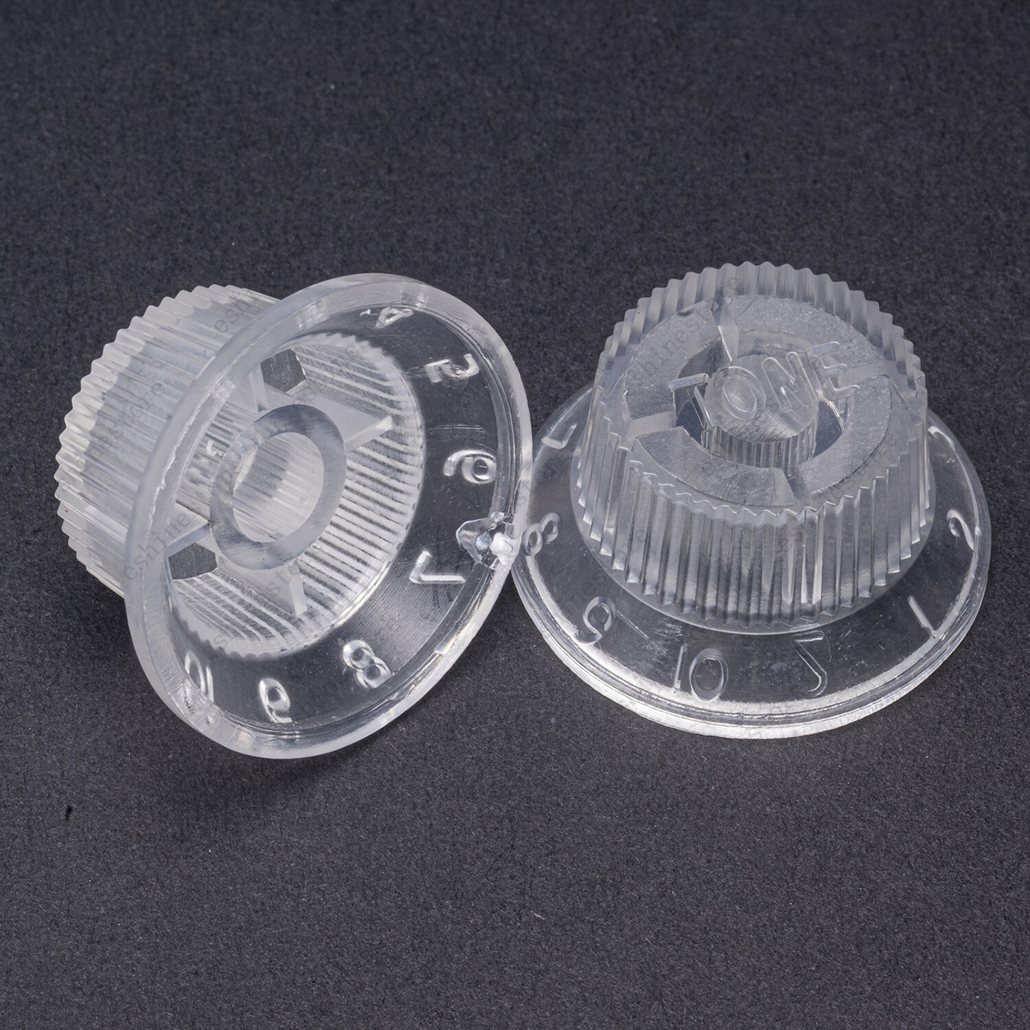 3 Pcs Transparent Number ST Guitar Knobs Volume Tone Knob fits Stratocaster