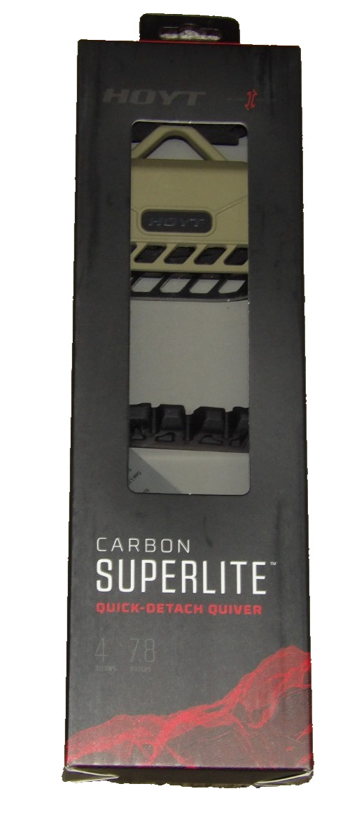 NEW Hoyt Carbon Superlite Quick-Detach 4 Arrow Bow Quiver- Sandstorm Sand Storm