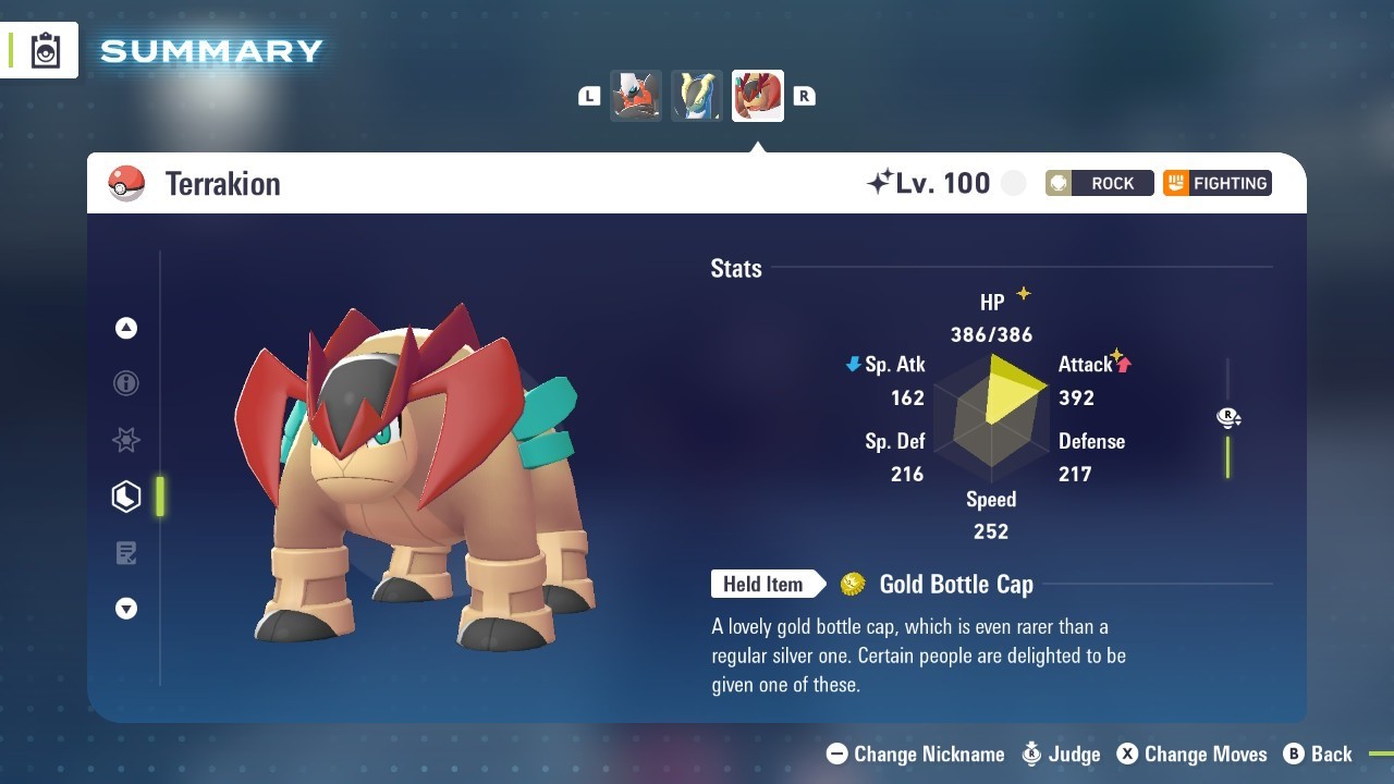Pokémon Legends: Z-A Shiny Terrakion 6iv ✨Max EV✨