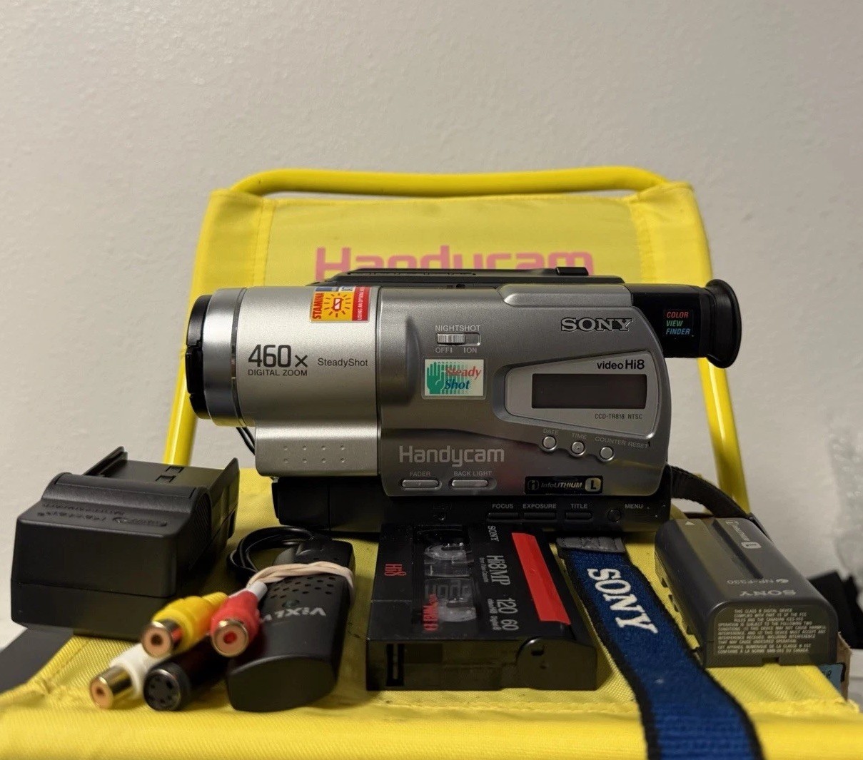 Sony Handycam CCD-TR818 Hi8 Camcorder w/Nightshot + USB TESTED WORKING ✅ BT