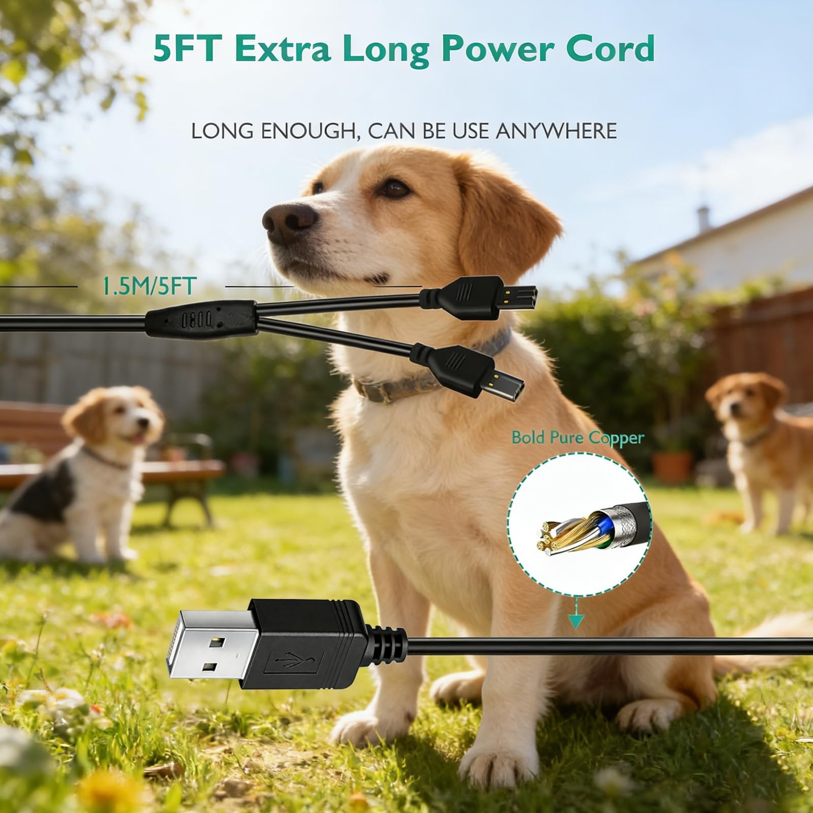 PetSafe Collar Charger Replacement USB Power Cable Remote Trainer 100-900 Yard