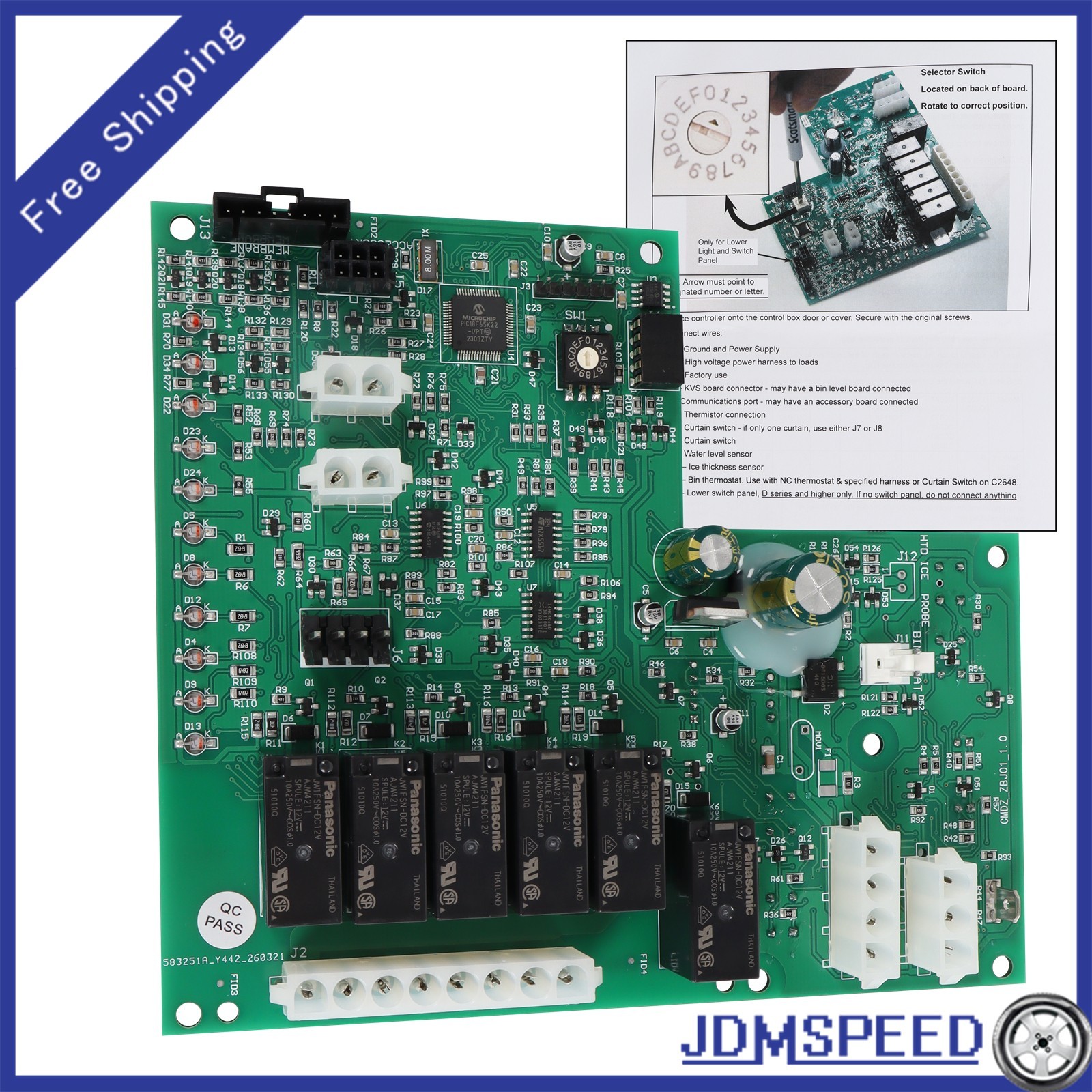 Ice Machine Control Board 11-0621-21 for Scotsman Prodigy Replaces 11-0550-28