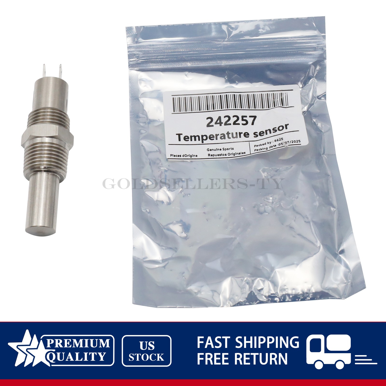 NEW For Sullair Air Compressor 242257 Temperature Switch US