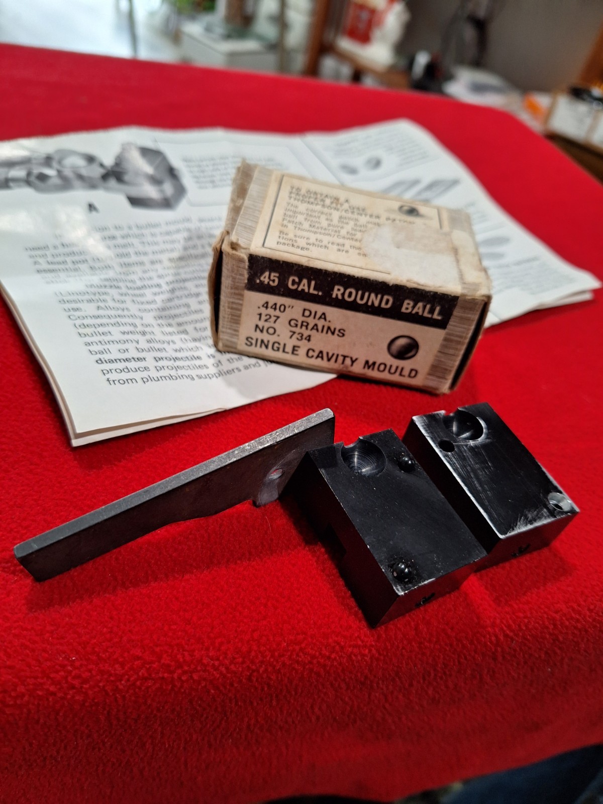 Thompson Center 45 Caliber Mold 127 Grain Round Ball .440 Dia Blackpowder Cast
