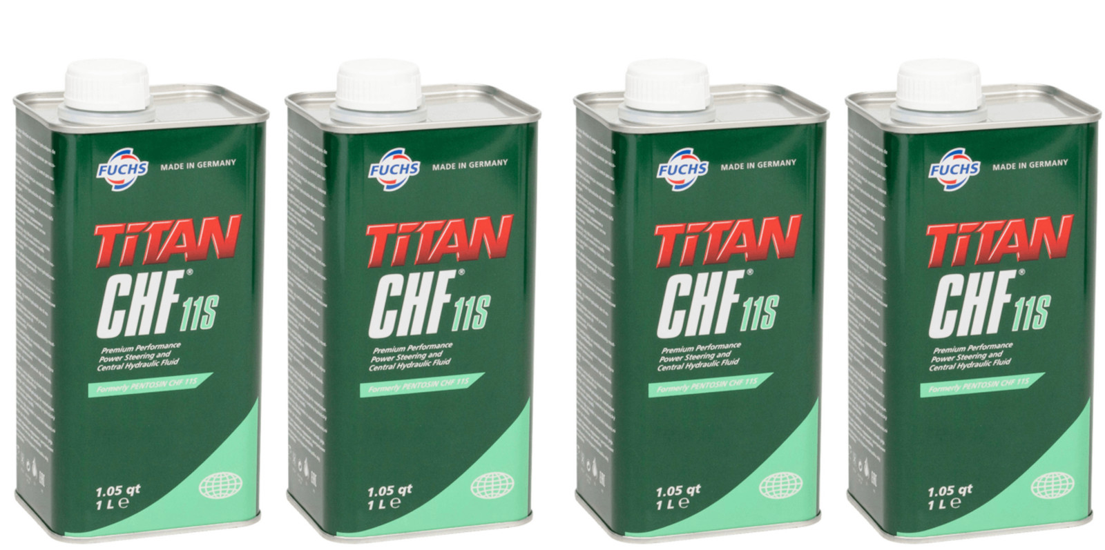 Fuchs Titan CHF11S Hydraulic Fluid 4-1L Containers
