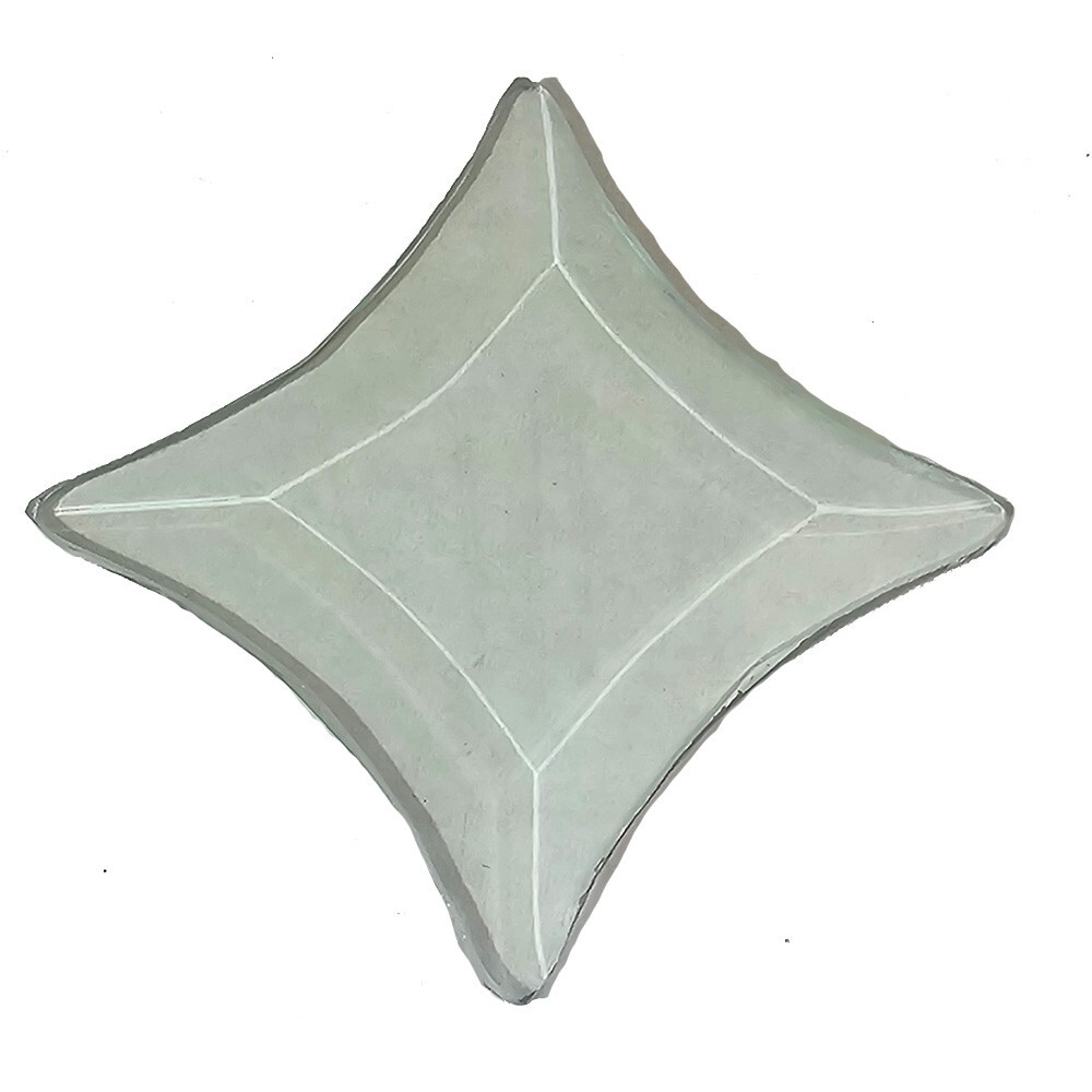 3"x4-1/4" Clear Star Glass Bevel 10Pack