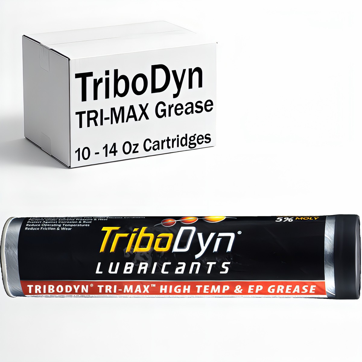 Case of 10 TriboDyn Tri-Max EP Grease 600°F - NLGI GC-LB - 5% Moly Alternative