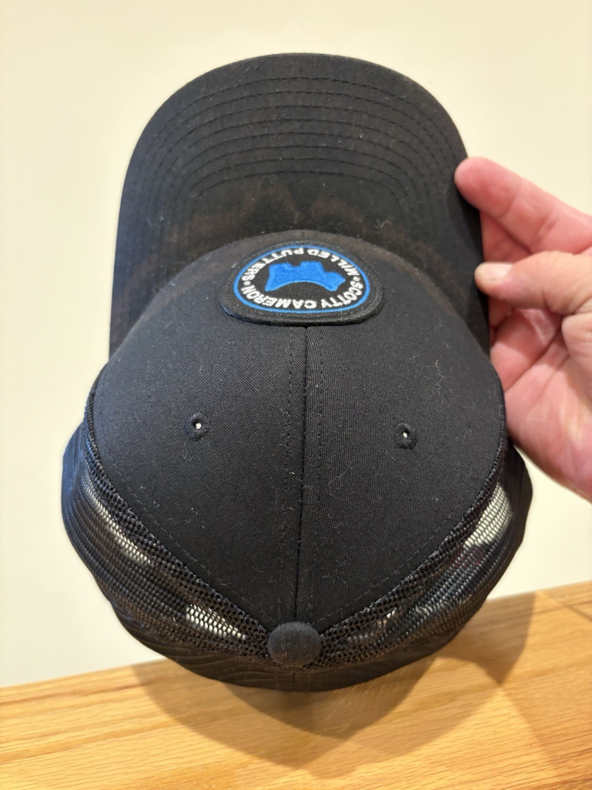 Scotty Cameron Blue Scotty Dog Round Patch Trucker Hat