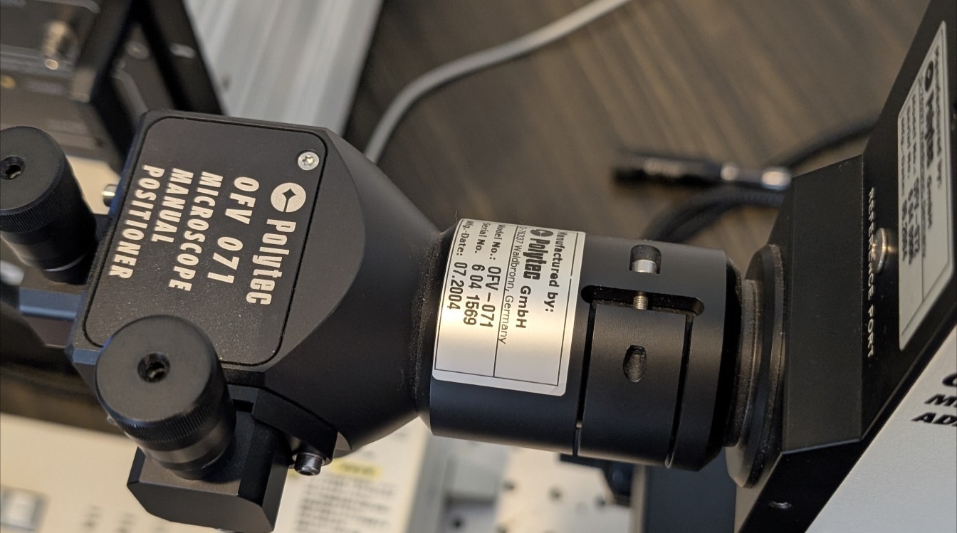 Polytec Microscope Scanning Laser Doppler Vibrometer Vibration Head