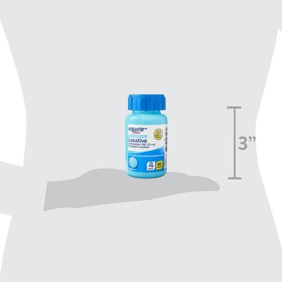 Equate Maximum Strength Sennosides USP Laxative Tablets 25 mg 90 Count, 1 Pack