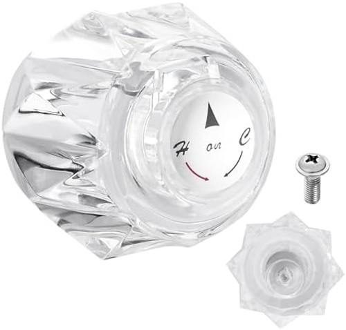 Faucet Handle Replacement Compatible with Delta Faucet RP2391 Single Clear Kn...