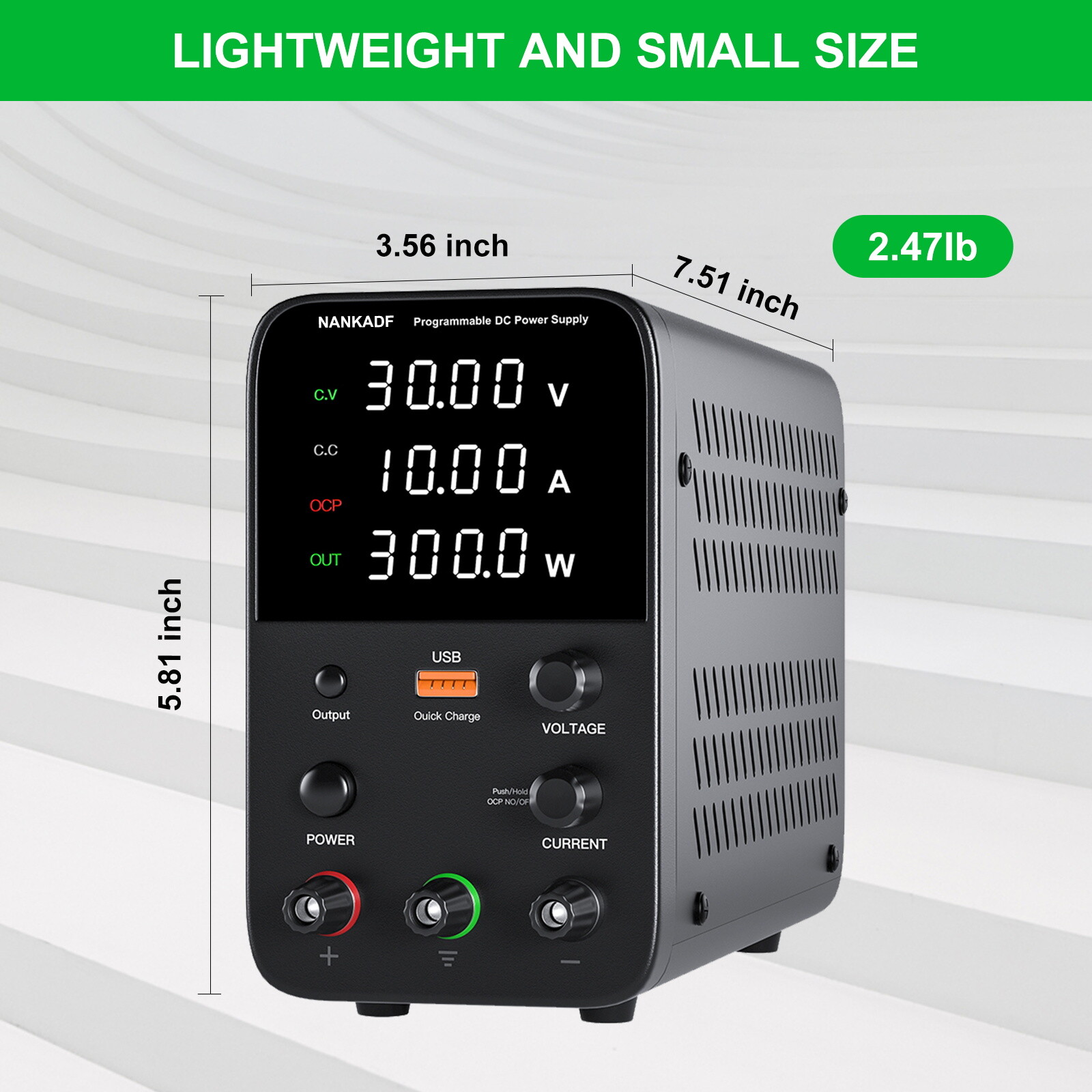 WPS 0-30V/60V 0-5A/0-10A Adjustable Lab DC Power Supply Variable Bench Switching