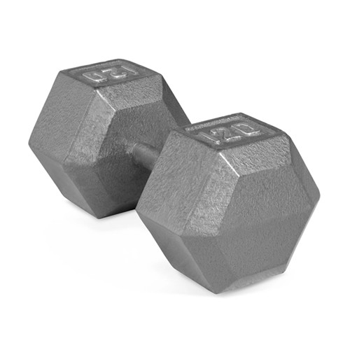 CAP Barbel Cast Iron Hex Dumbbell (Single) 120lb Weighted Dumbbells