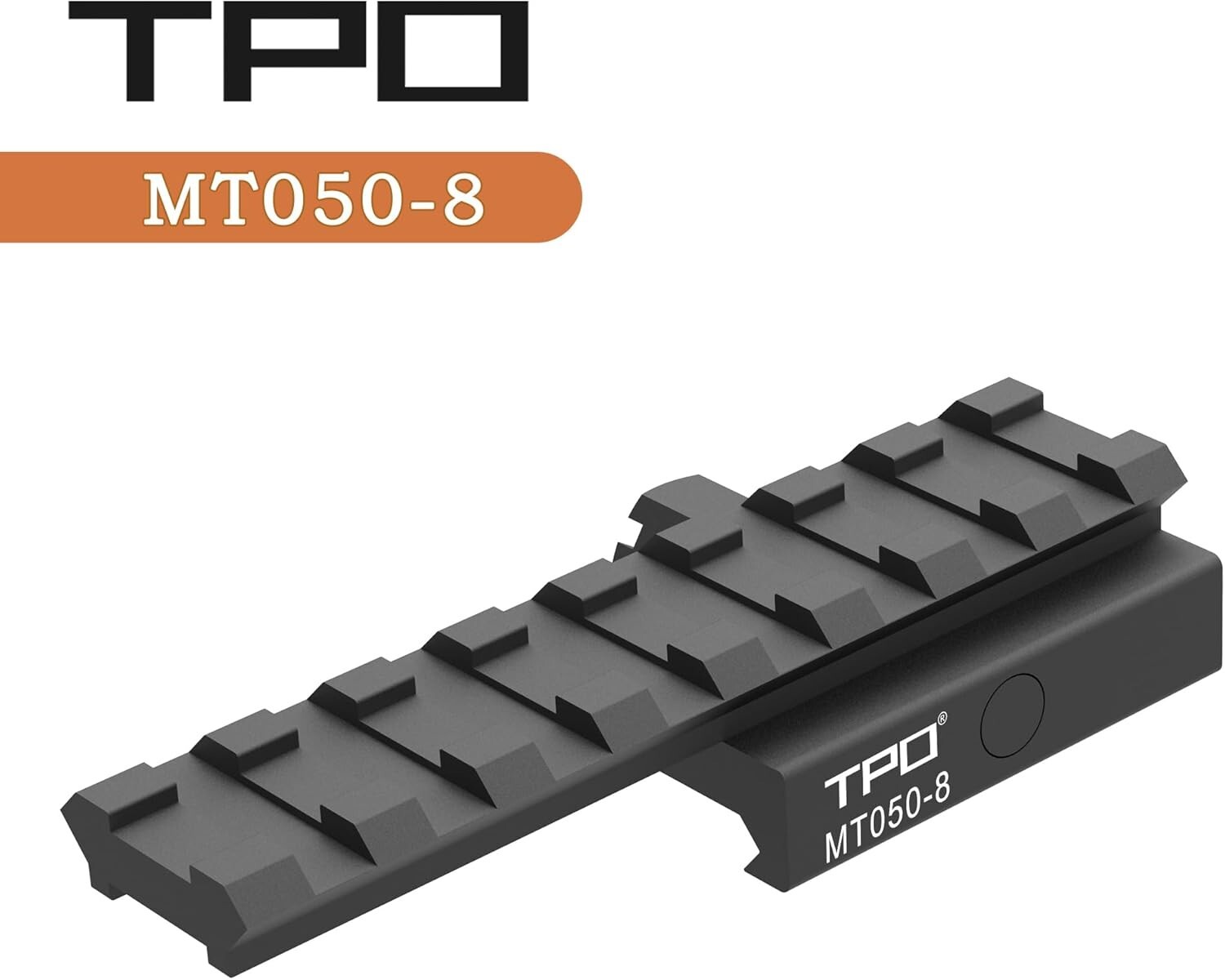 8 Slots 3.4 inches Riser Mount See Through Extended Flat Top Picatinny Rail