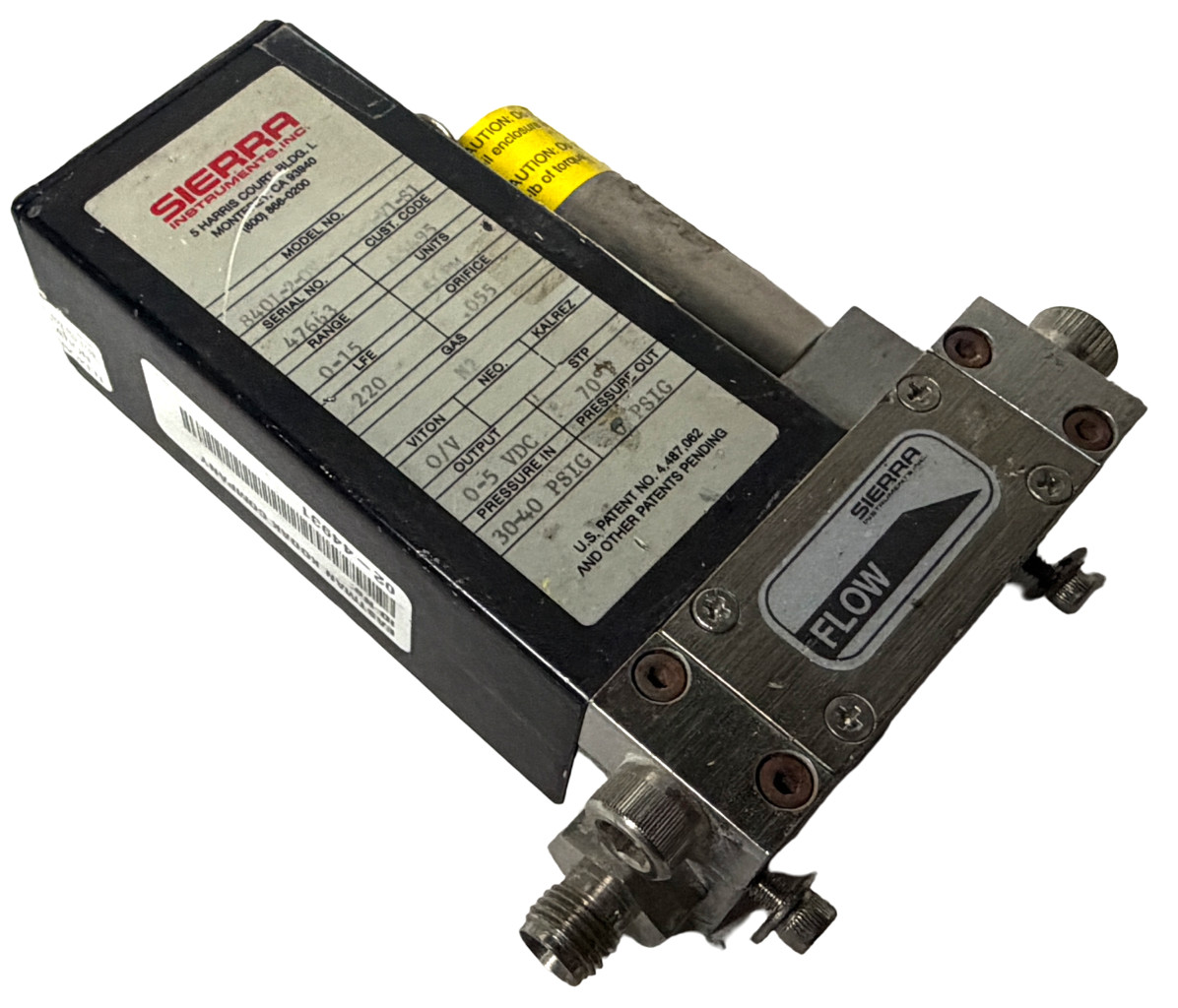 Sierra 840L-2-OV1-SV1-D-V1-S1 Mass Flow Controller N2 0-15 SLPM 0-5VDC