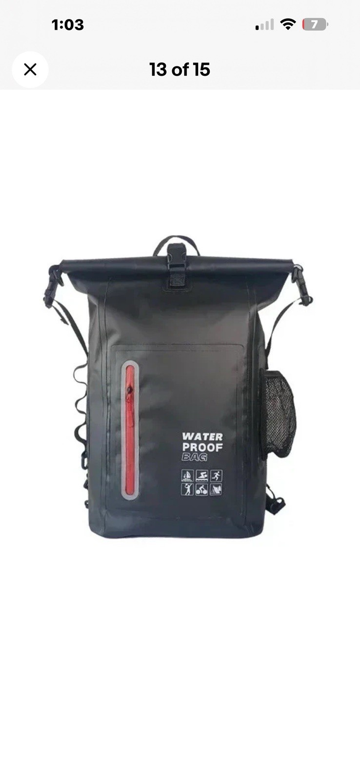 Outdoor Waterproof Backpack 25L High-capacity Drybag Hiking Bags Back Pack Large