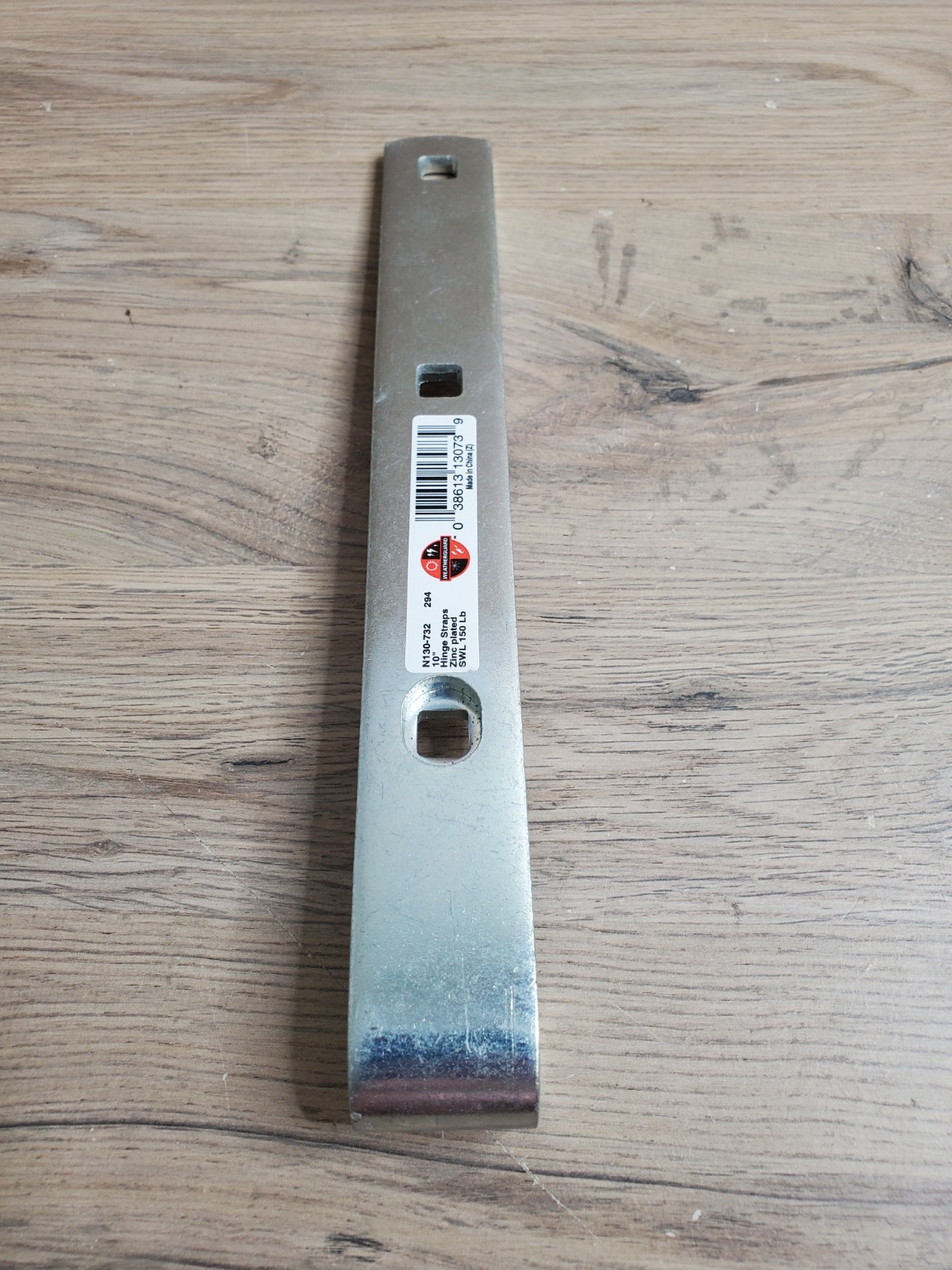 National Hardware N130-732 Zinc Plated Hot-Rolled Steel Hinge Strap 10 in.