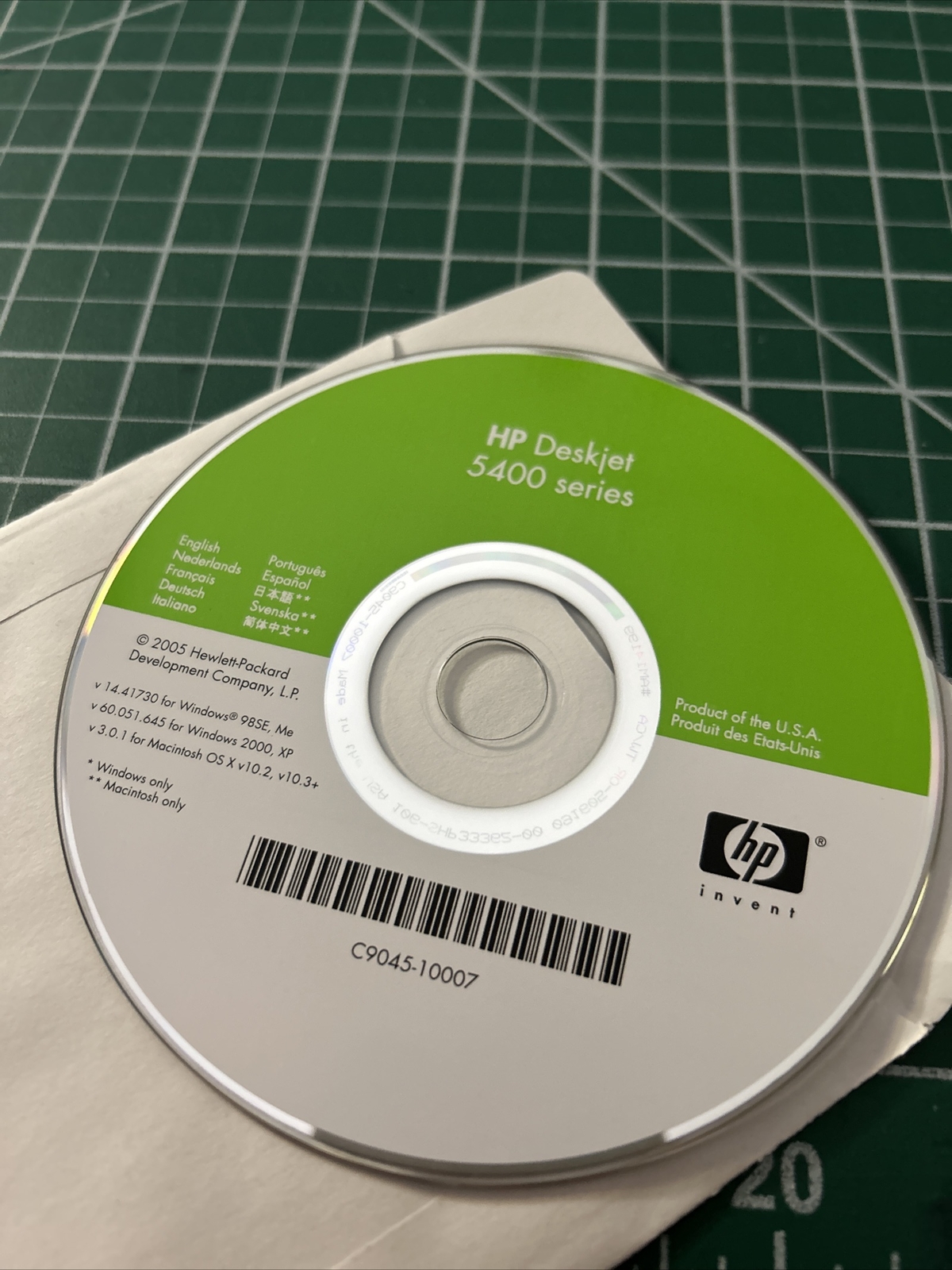 HP Deskjet 5400 Series Set Up Posters Printer-Reference Guide Software CD 2005