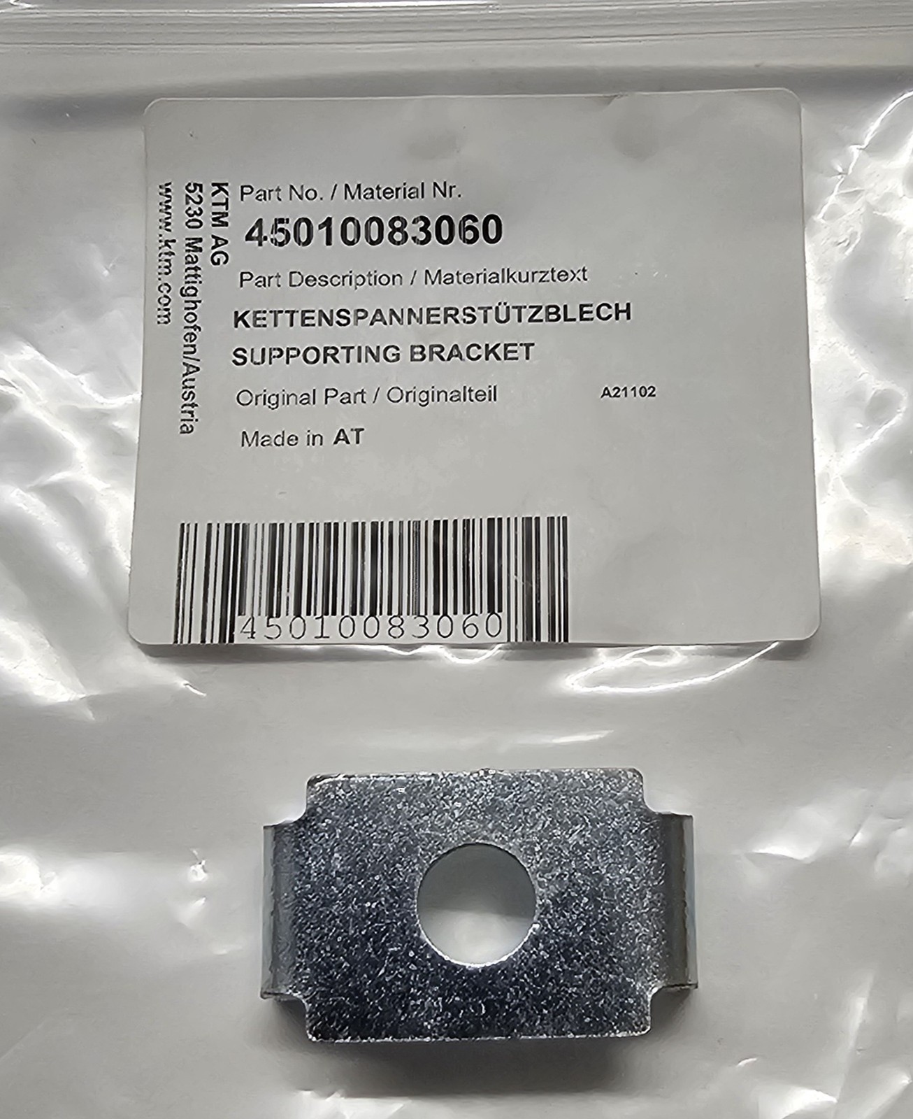 45010083060 SUPPORTING BRACKET/ CHAIN ADJUSTER BRACKET SX