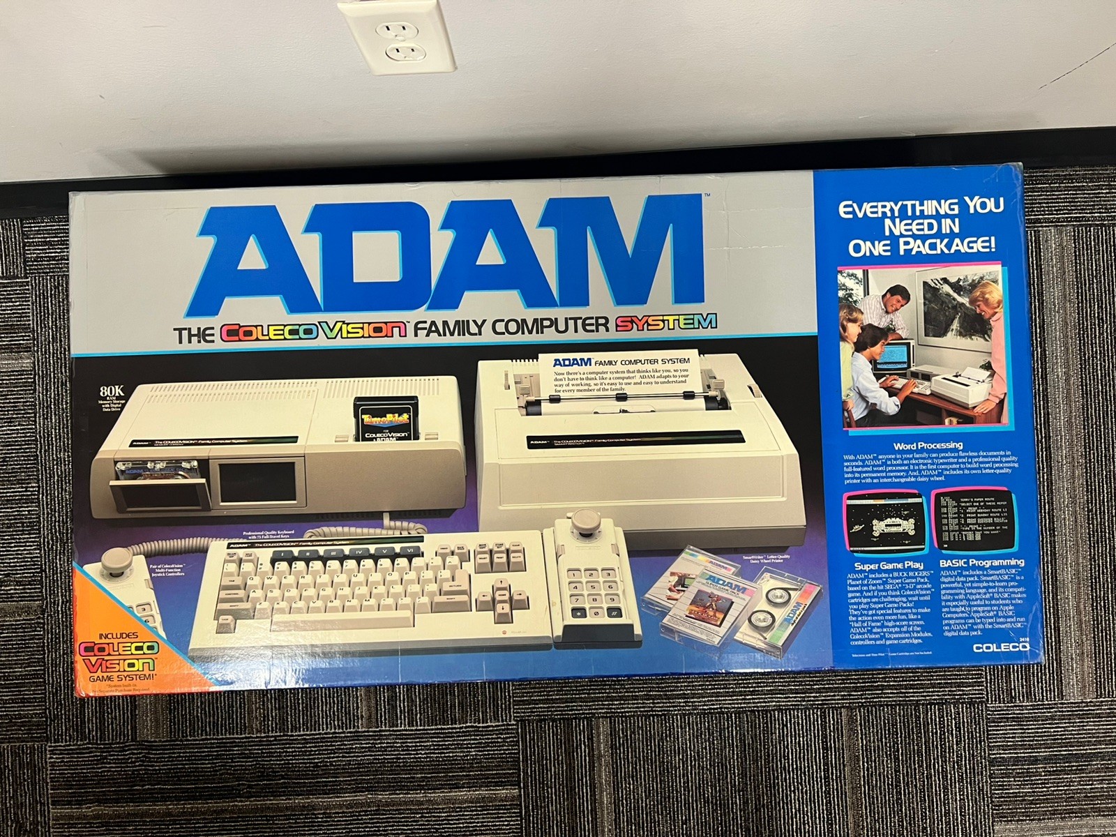 ADAM Colecovision Family Computer System Boxed Tested READ DESCRIPTION