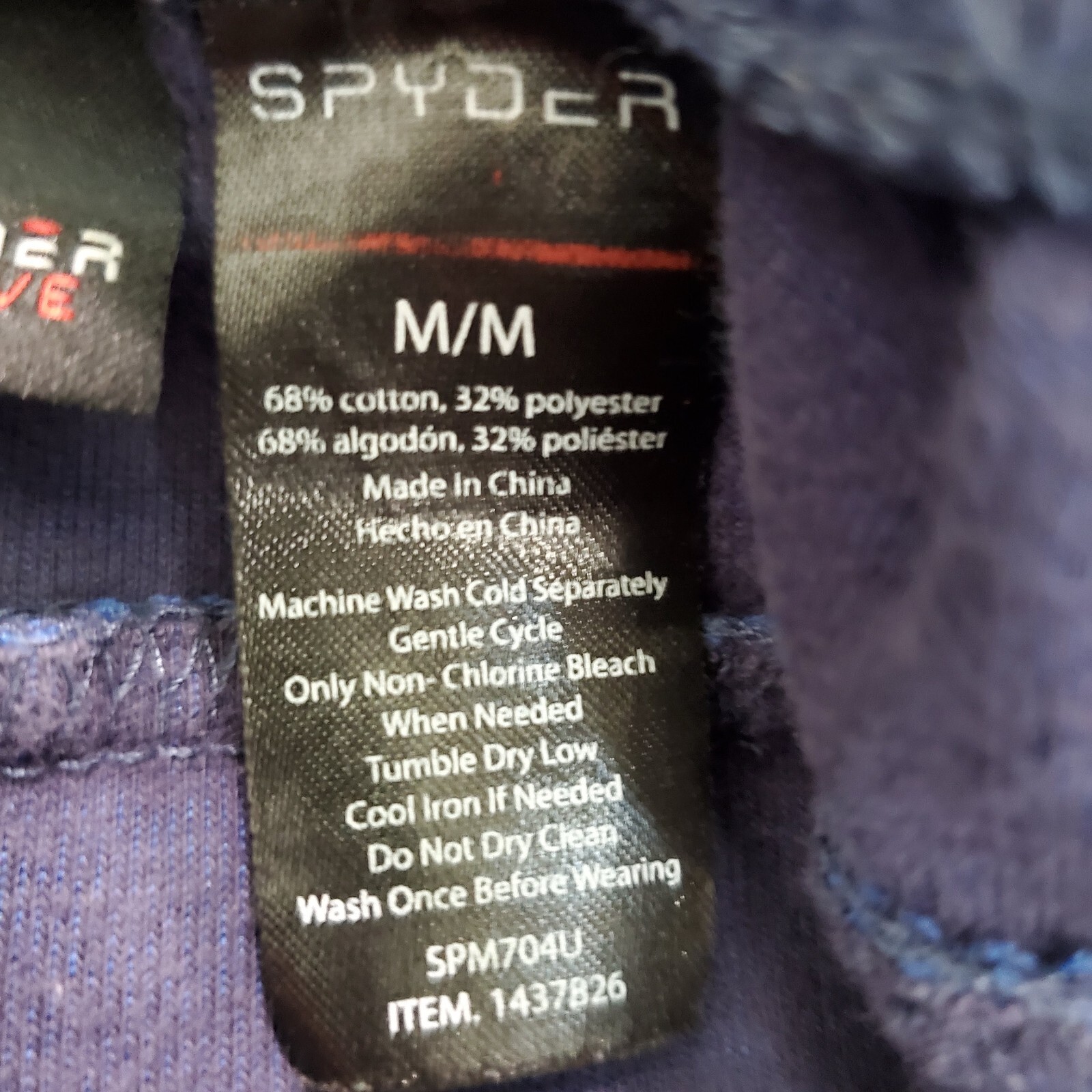 Spyder Active Men Activewear Pants M Blue ProWeb Jogger Zip Pockets