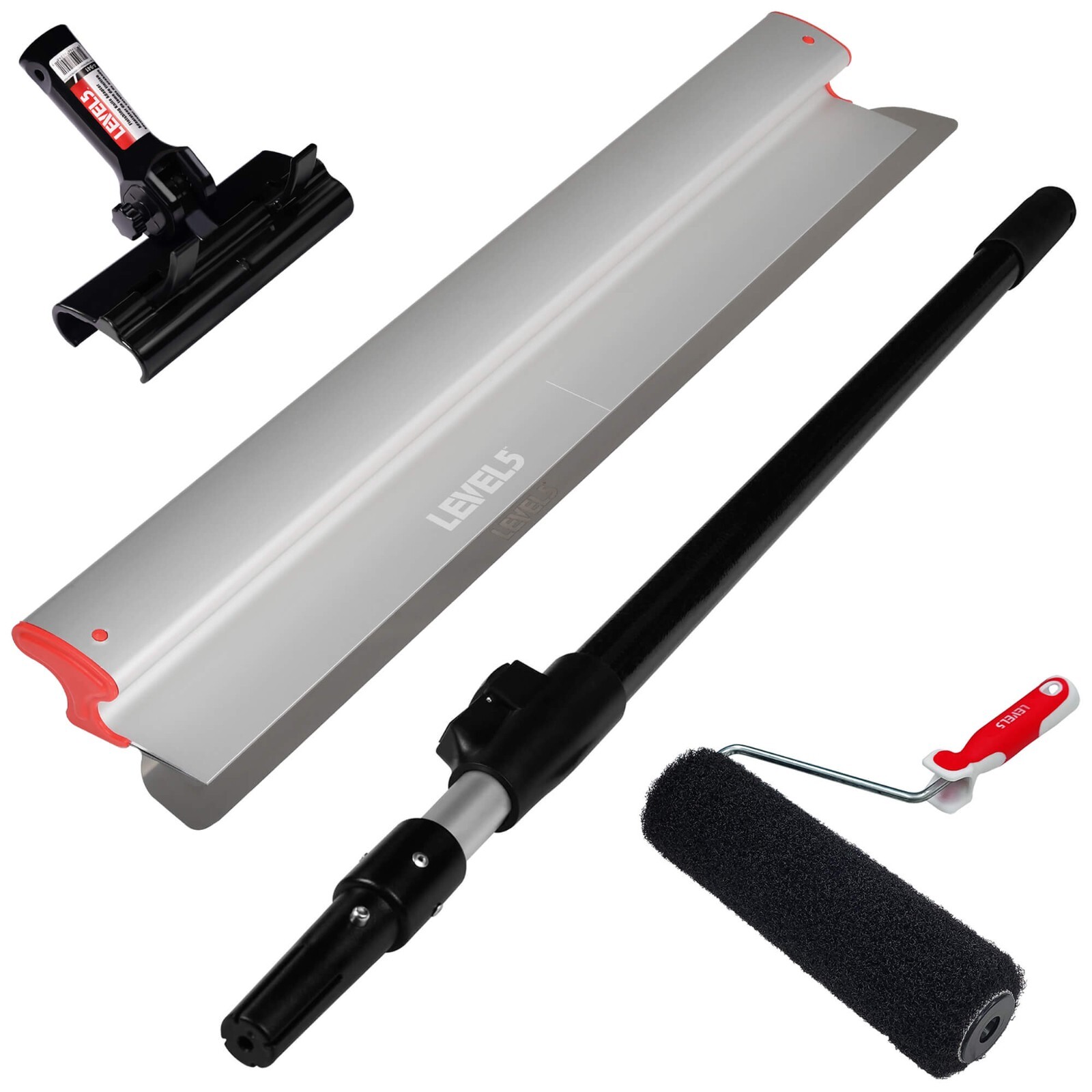 LEVEL5 12" Compound Roller, 32" Skimming Blade, w/ Ext. Handle + Adaptor | 5-808